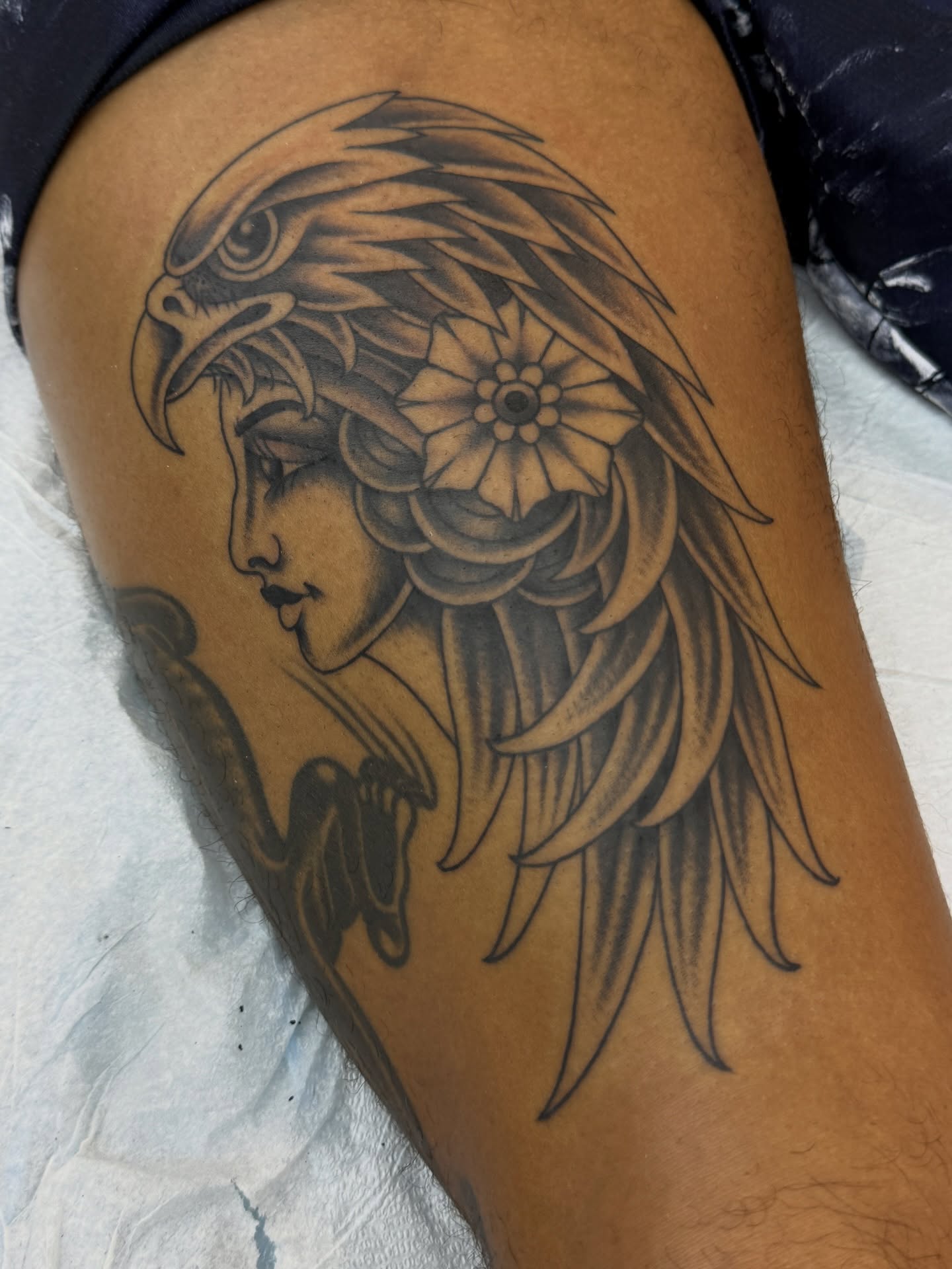 Tattoo by @dylanplazatattoo — black_and_grey, realism