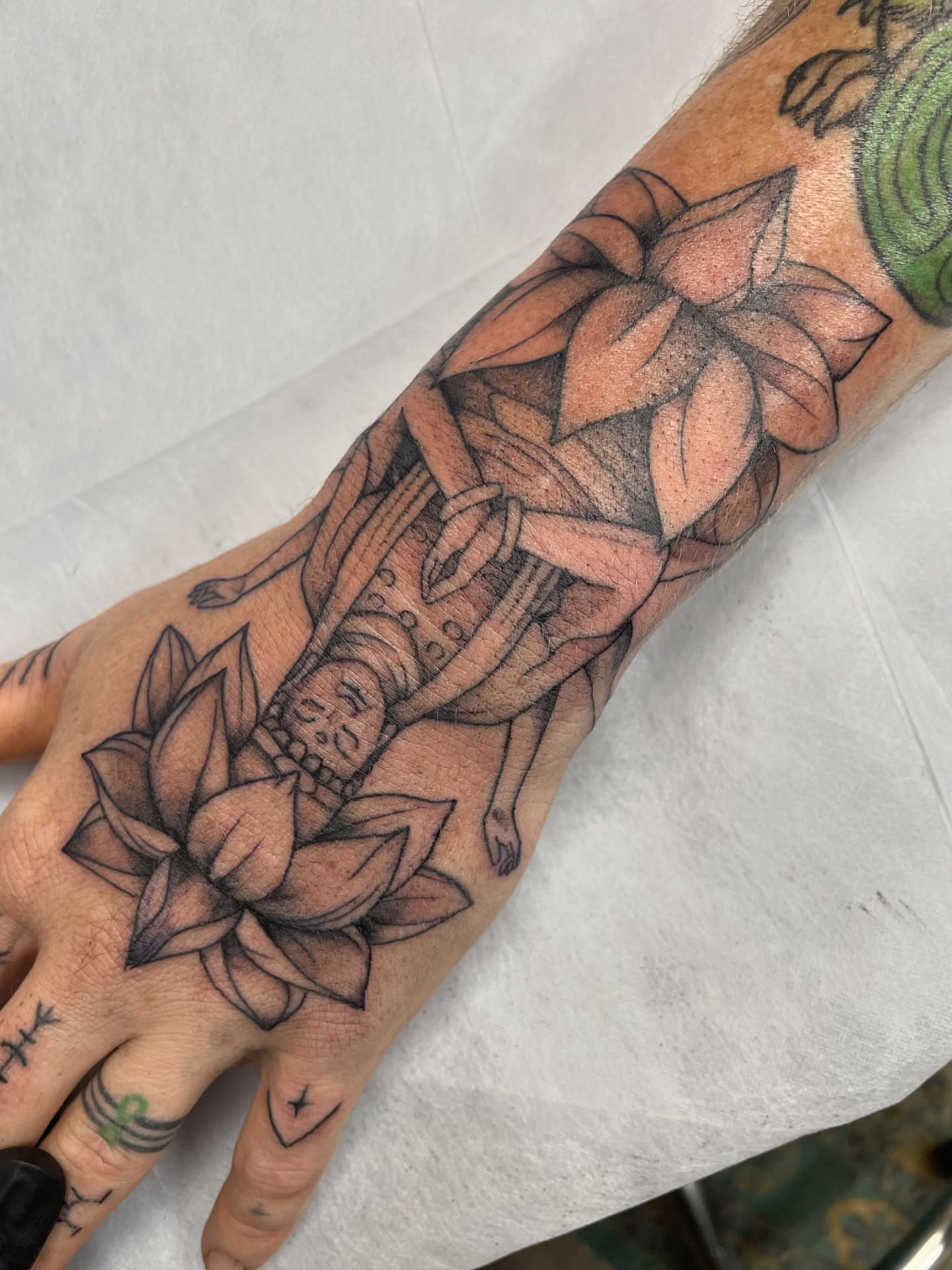 Tattoo by @lyndzee_ — black_and_grey