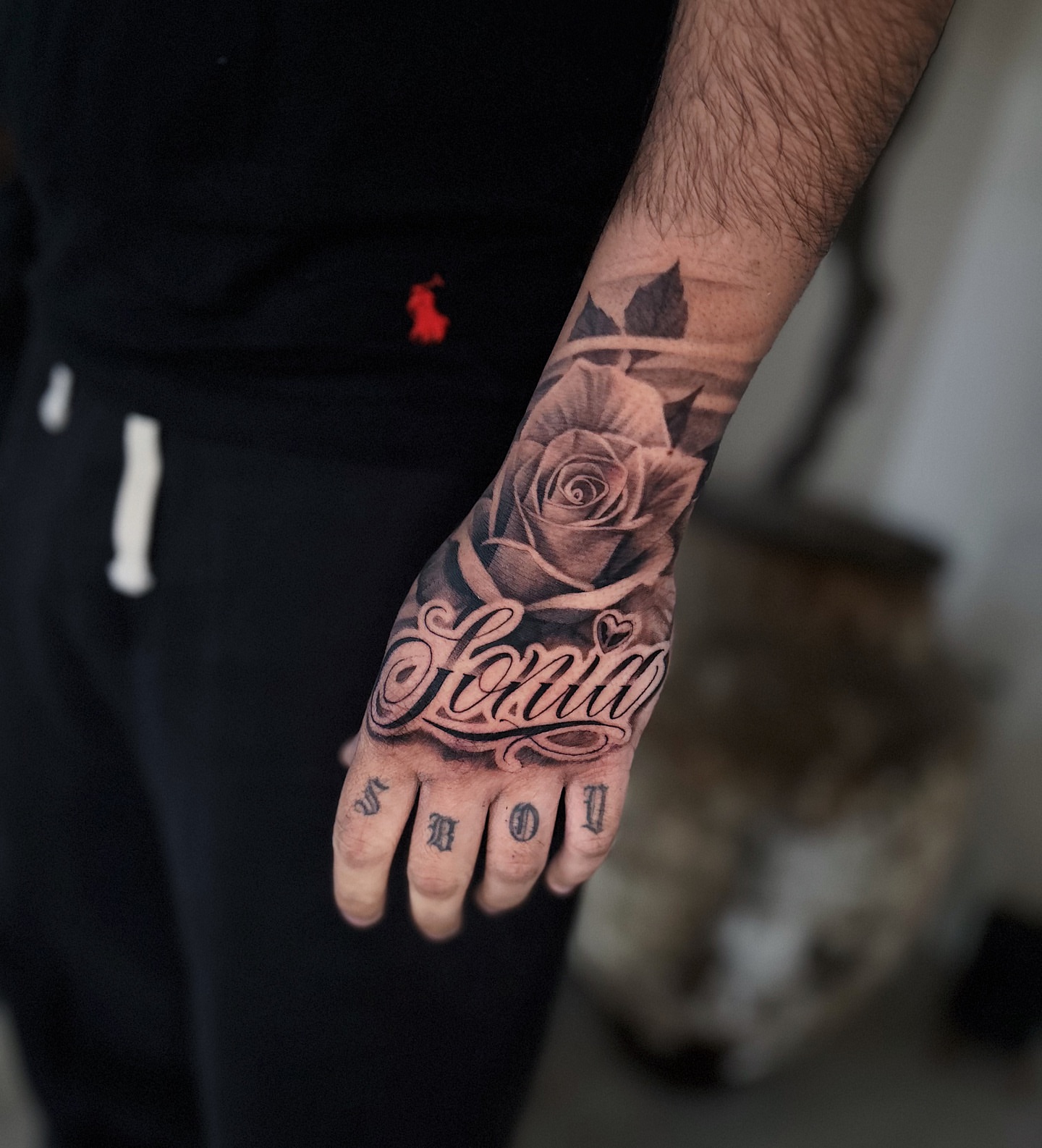 Tattoo by @crooksink — black_and_grey, realism