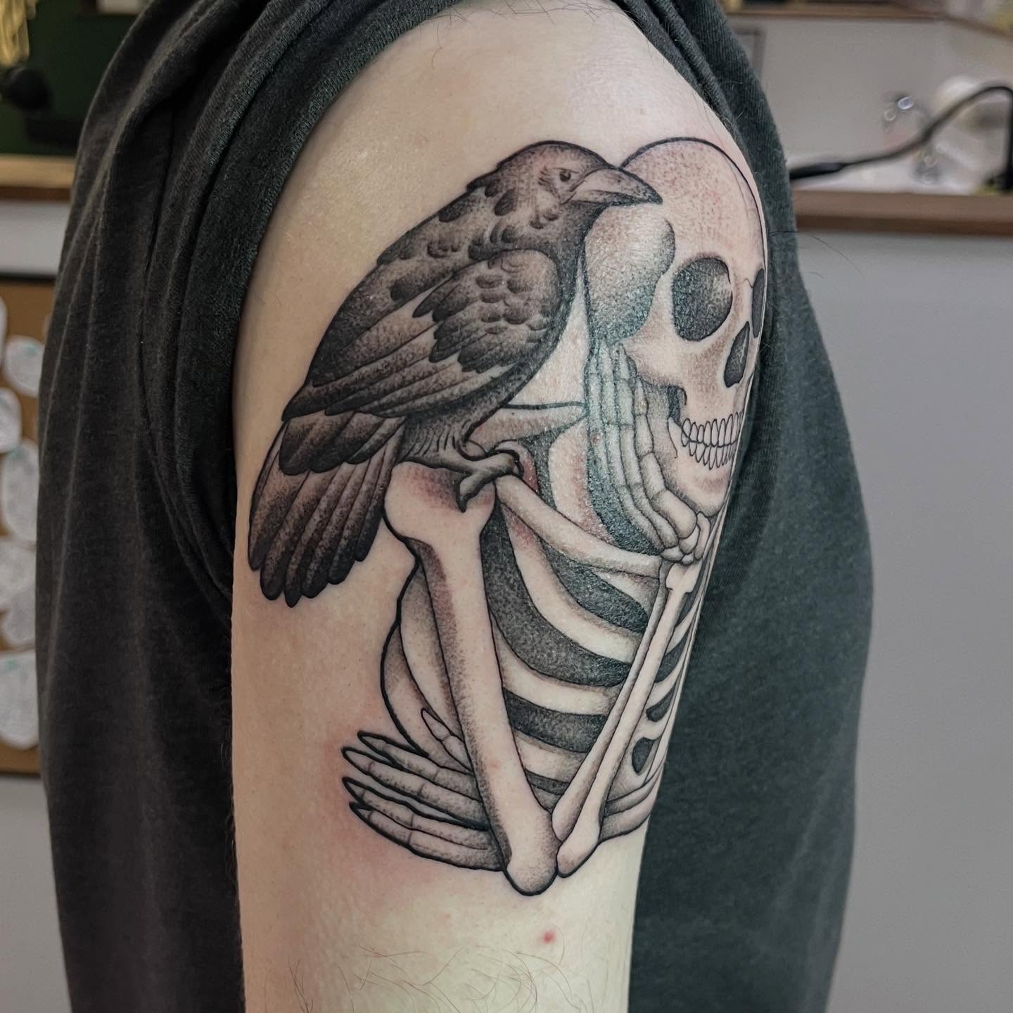 Tattoo by @ellmackk — black_and_grey, realism
