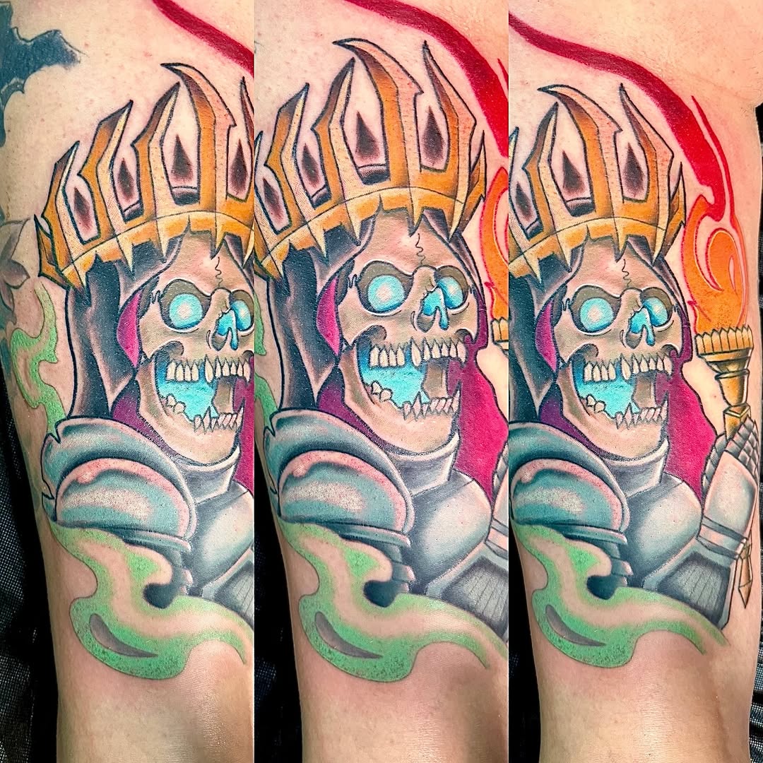 Tattoo by @hallowedtattoos — new_school, dark_realism