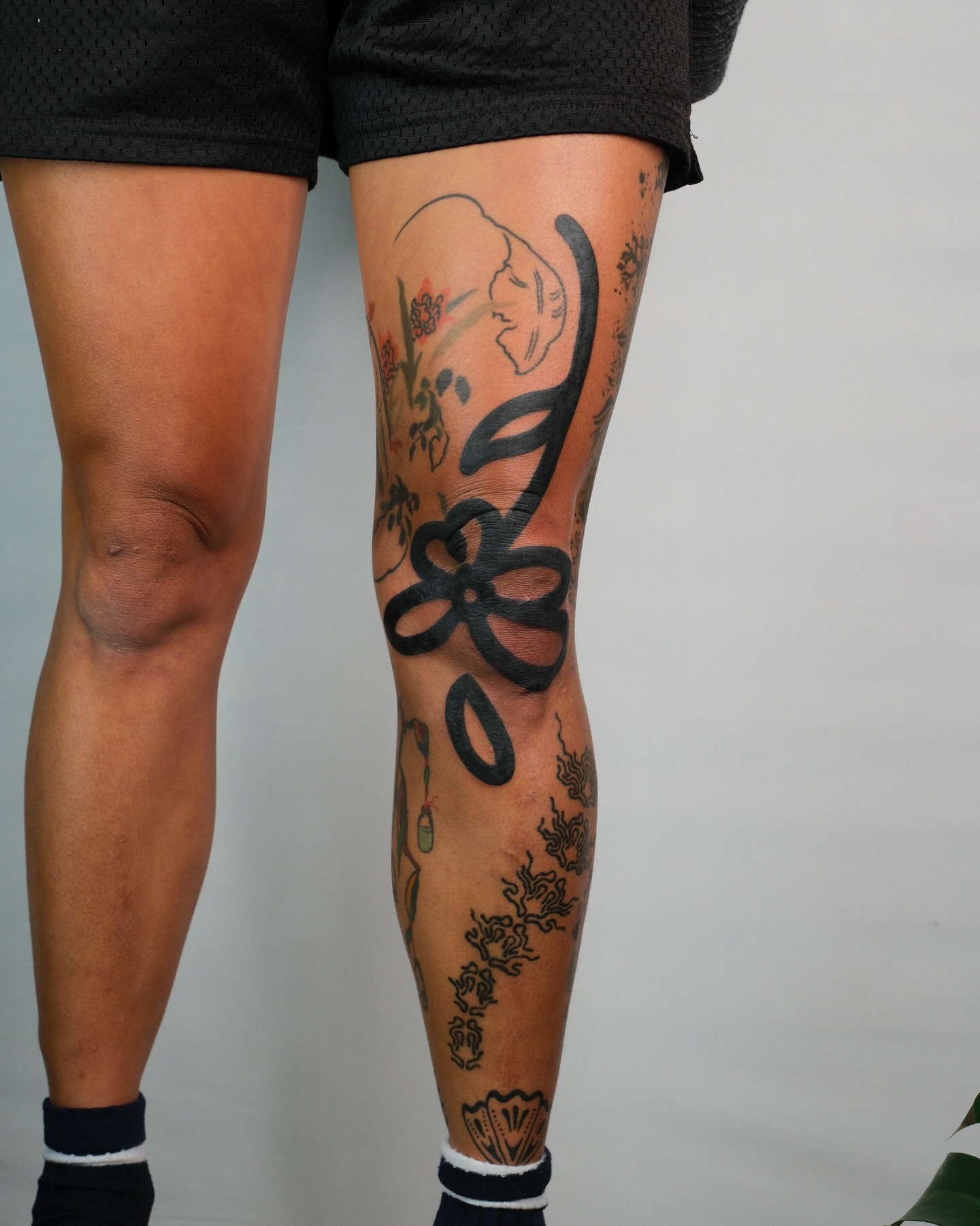 Tattoo by @wonkycube — black_and_grey