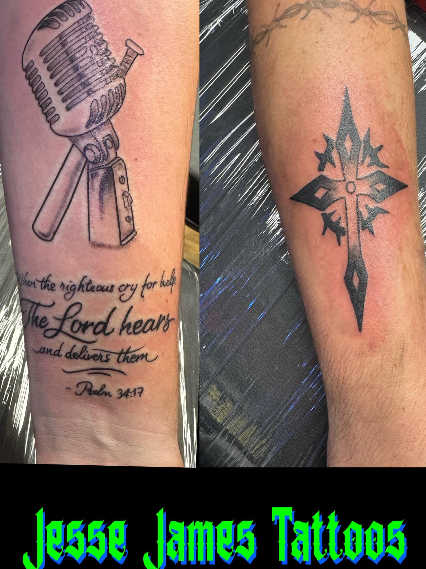 Tattoo by @inkslingerjessejames — black_and_grey