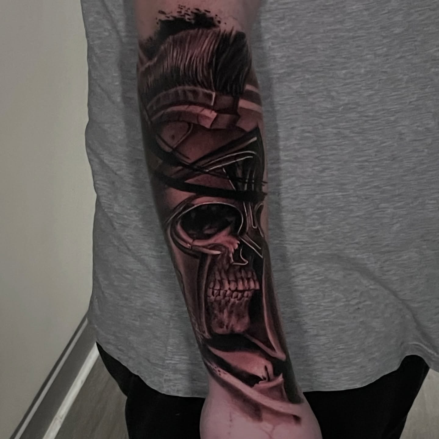 Tattoo by @fishbonestattoo — realism, dark_realism