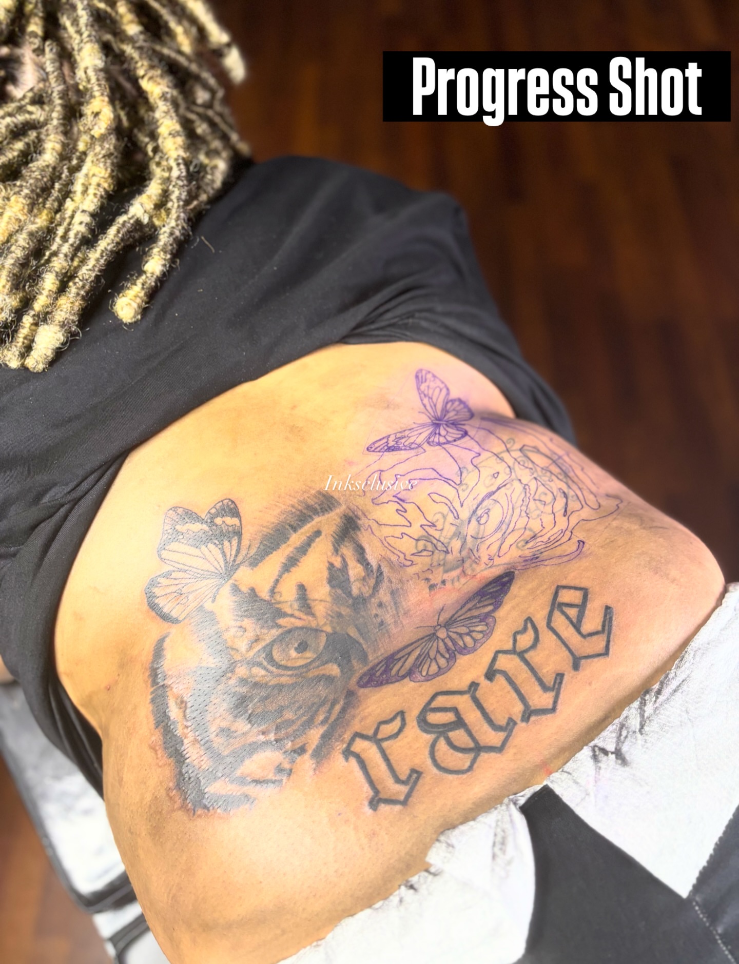 Tattoo by @inksclusive — realism, dotwork