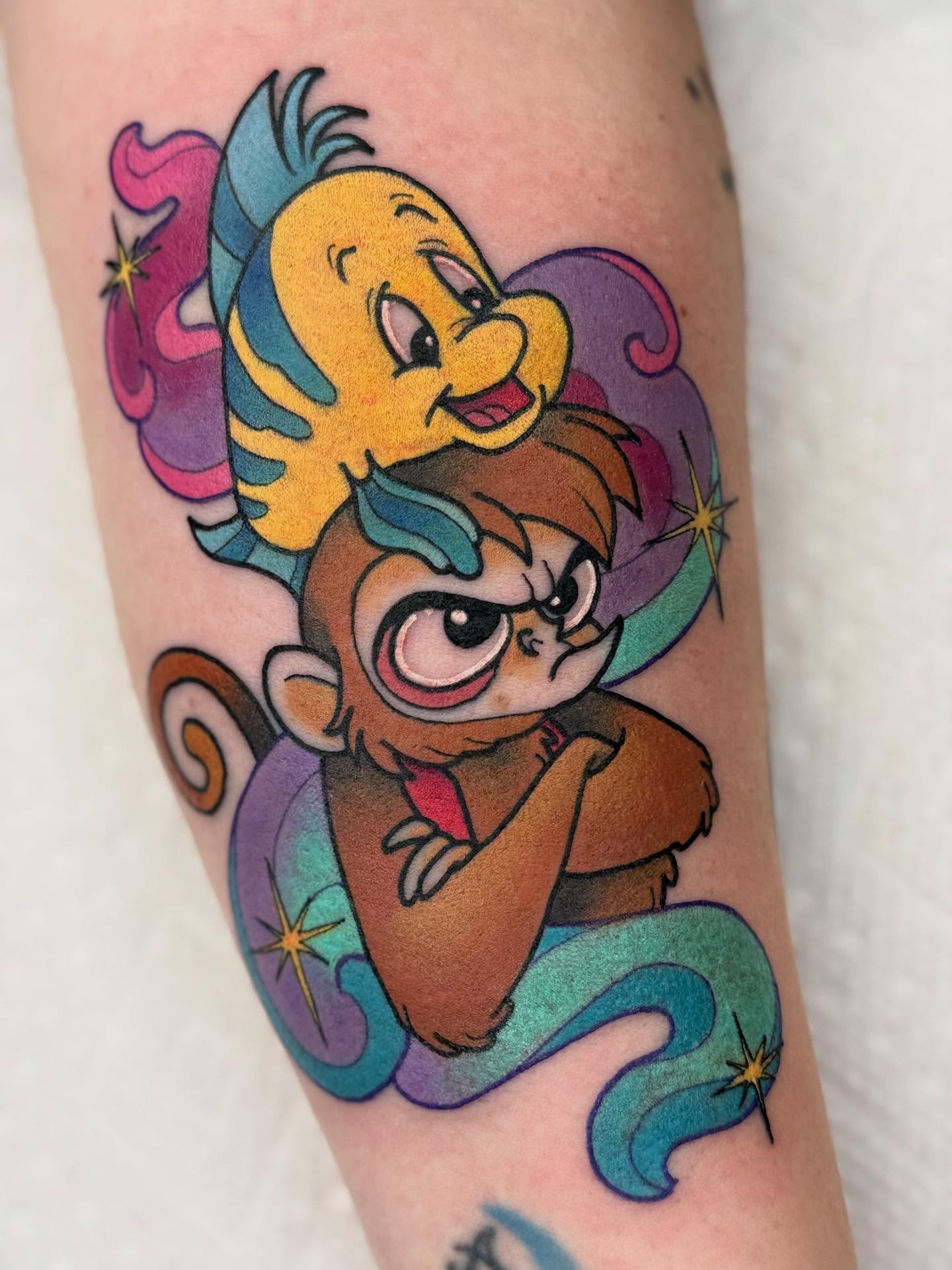 Tattoo by @glitterally.sarah — new_school, illustrative