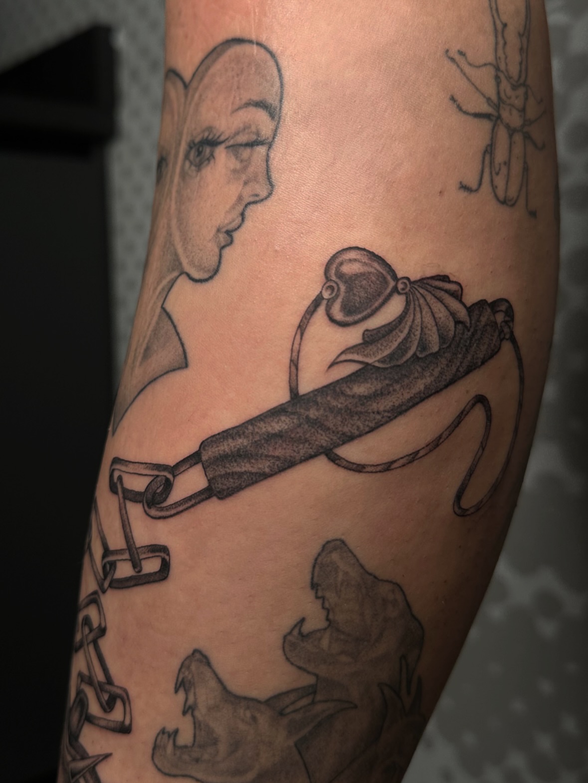 Tattoo by @hb_tattooer — black_and_grey
