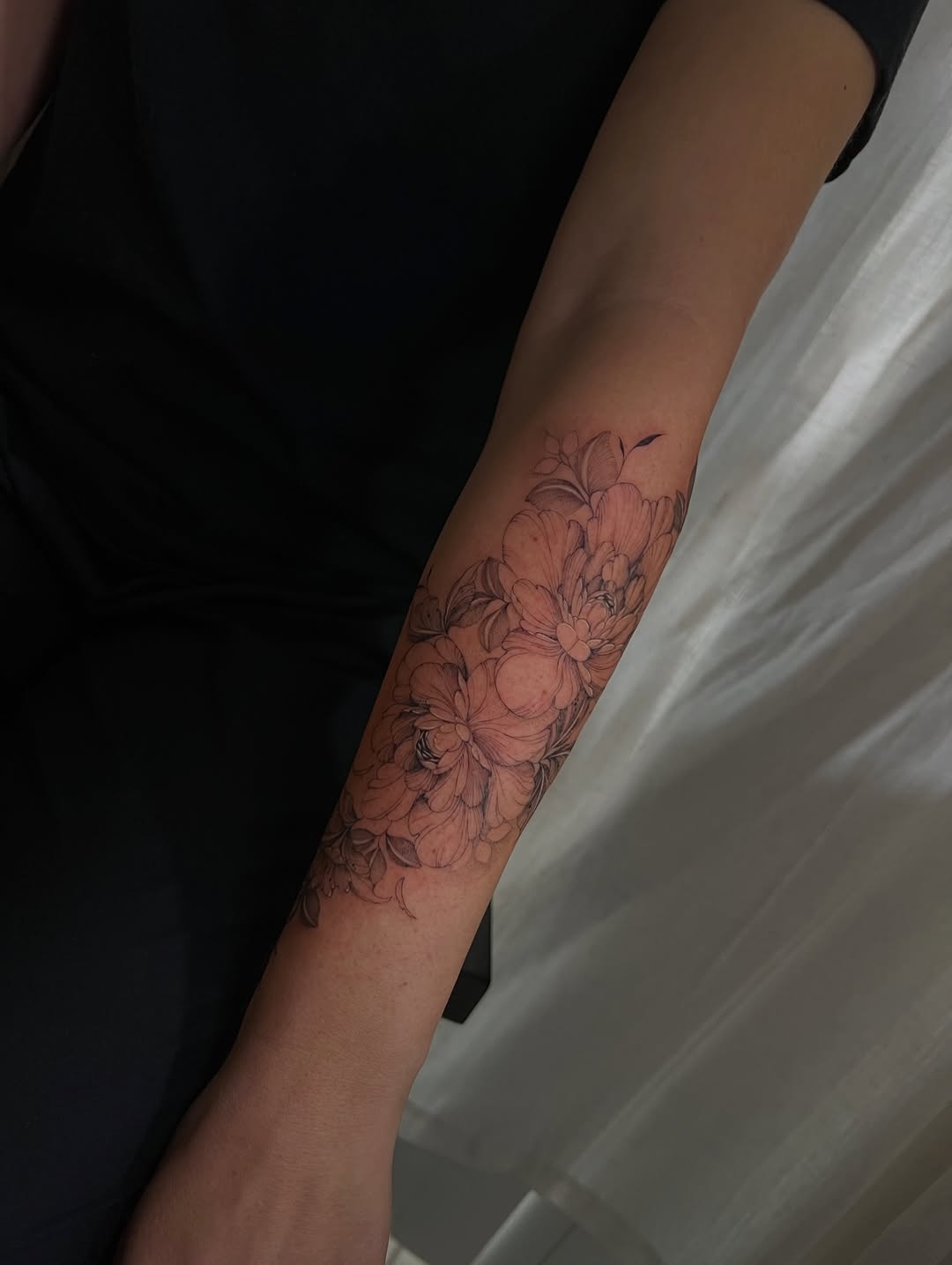 Tattoo by @inkbyjustene — fine_line, black_and_grey