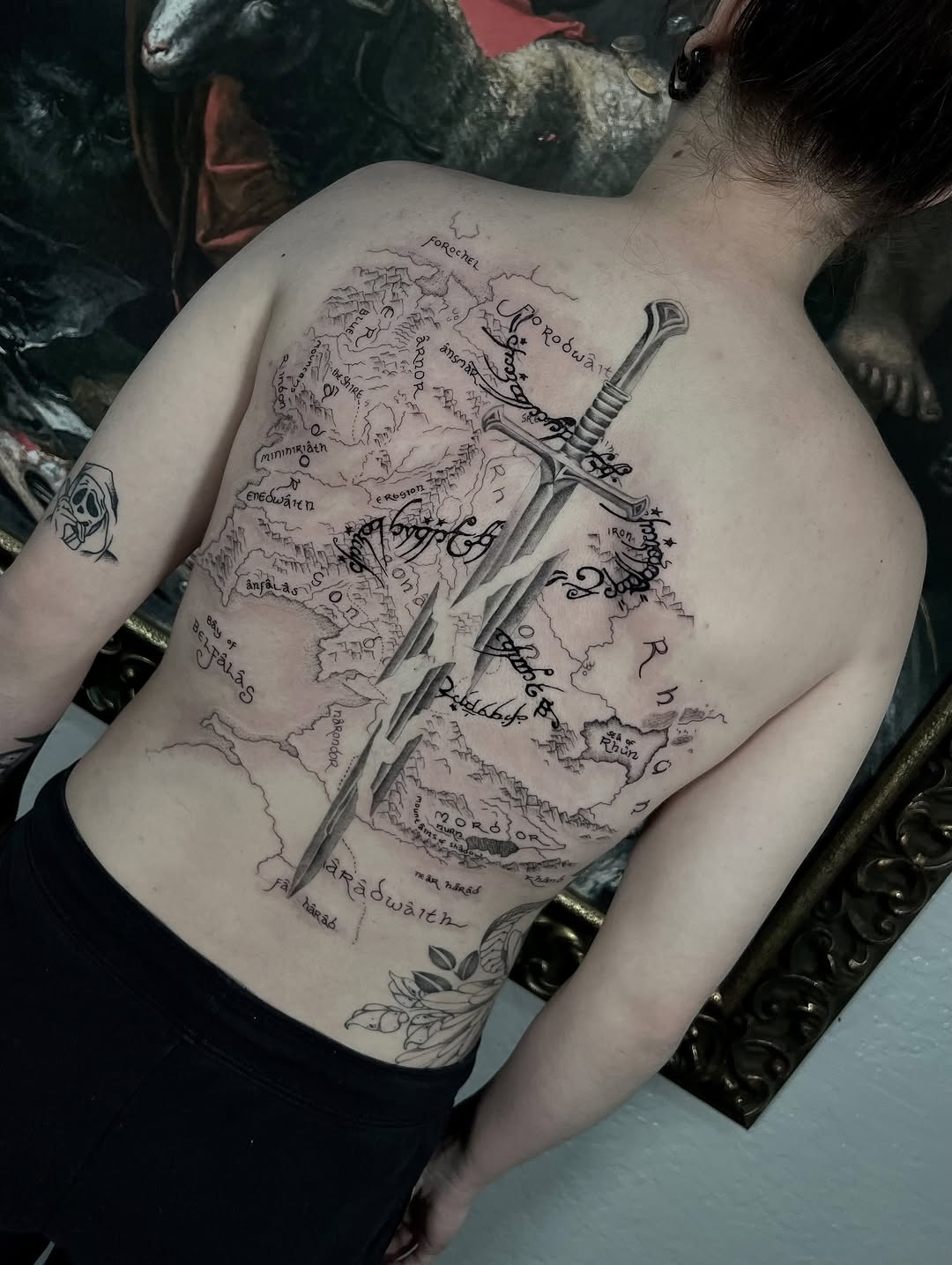 Tattoo by @inkbyjustene — black_and_grey, realism