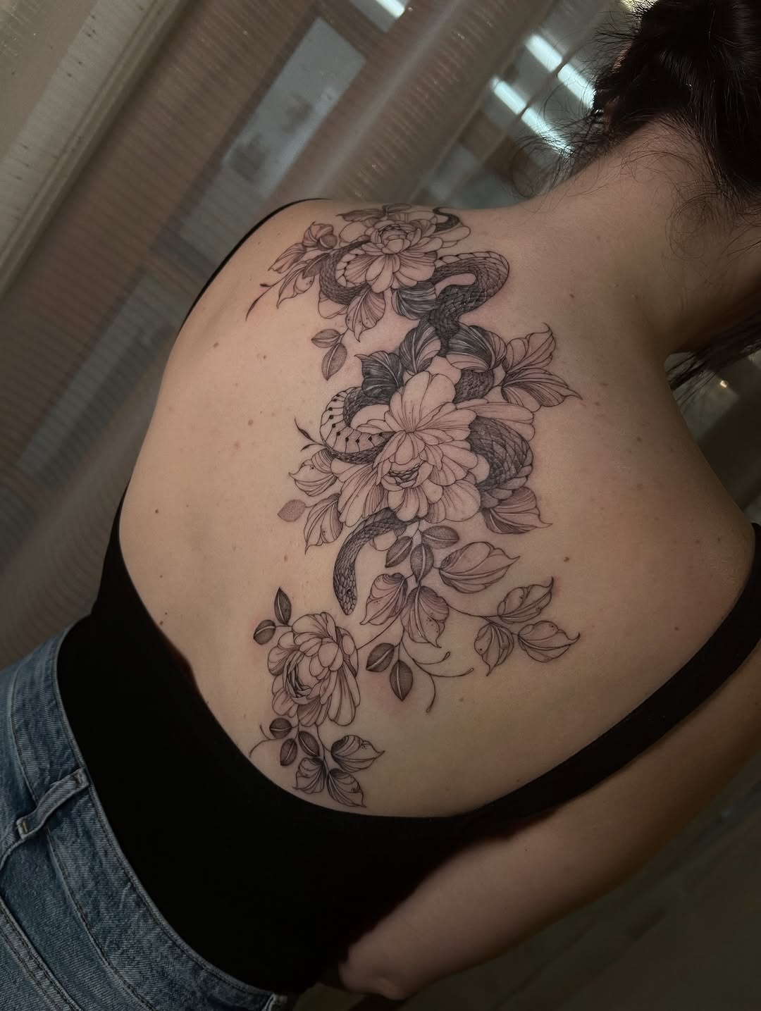 Tattoo by @inkbyjustene — fine_line, black_and_grey