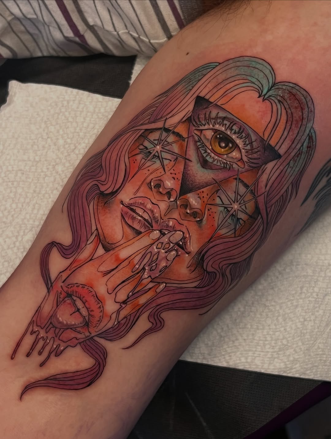 Tattoo by @omnomrapter — surrealism, trash_polka