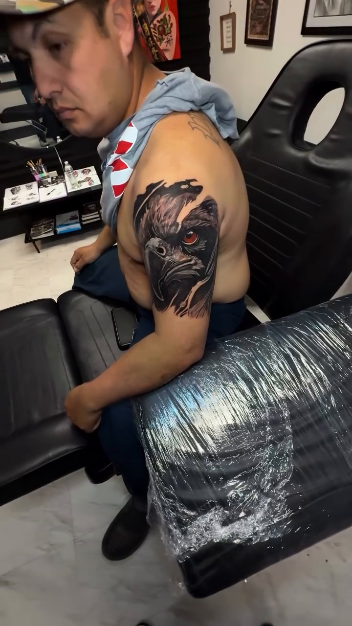 Tattoo by @erasmovasqueztattoo — realism, black_and_grey