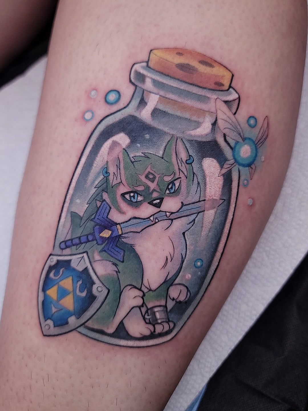 Tattoo by @scarpo — dotwork, realism