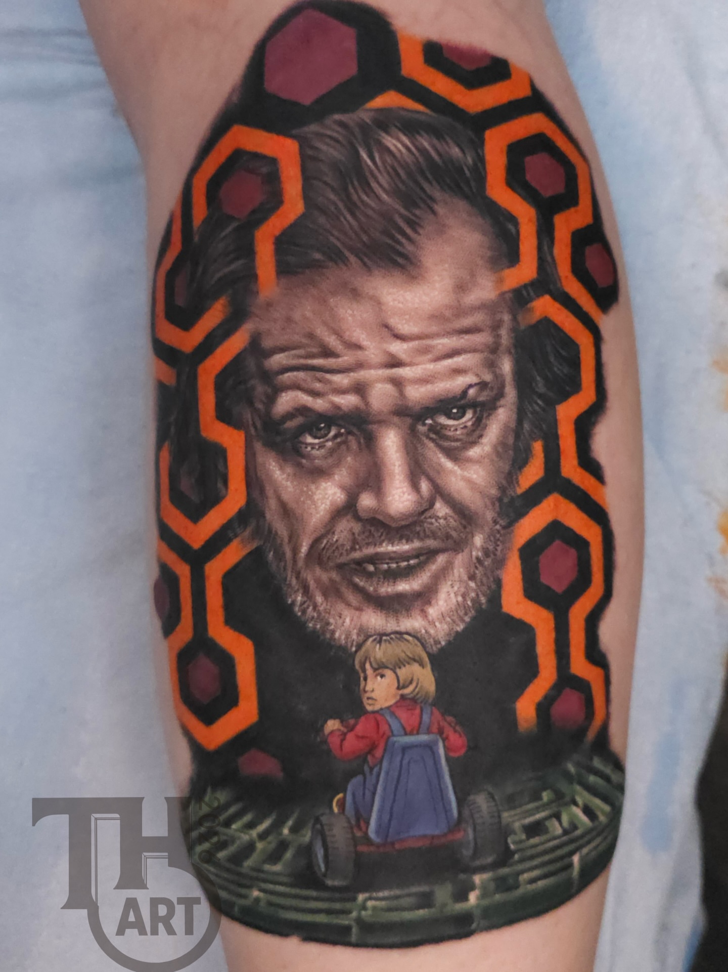 Tattoo by @aaronpackardta2 — realism, geometric