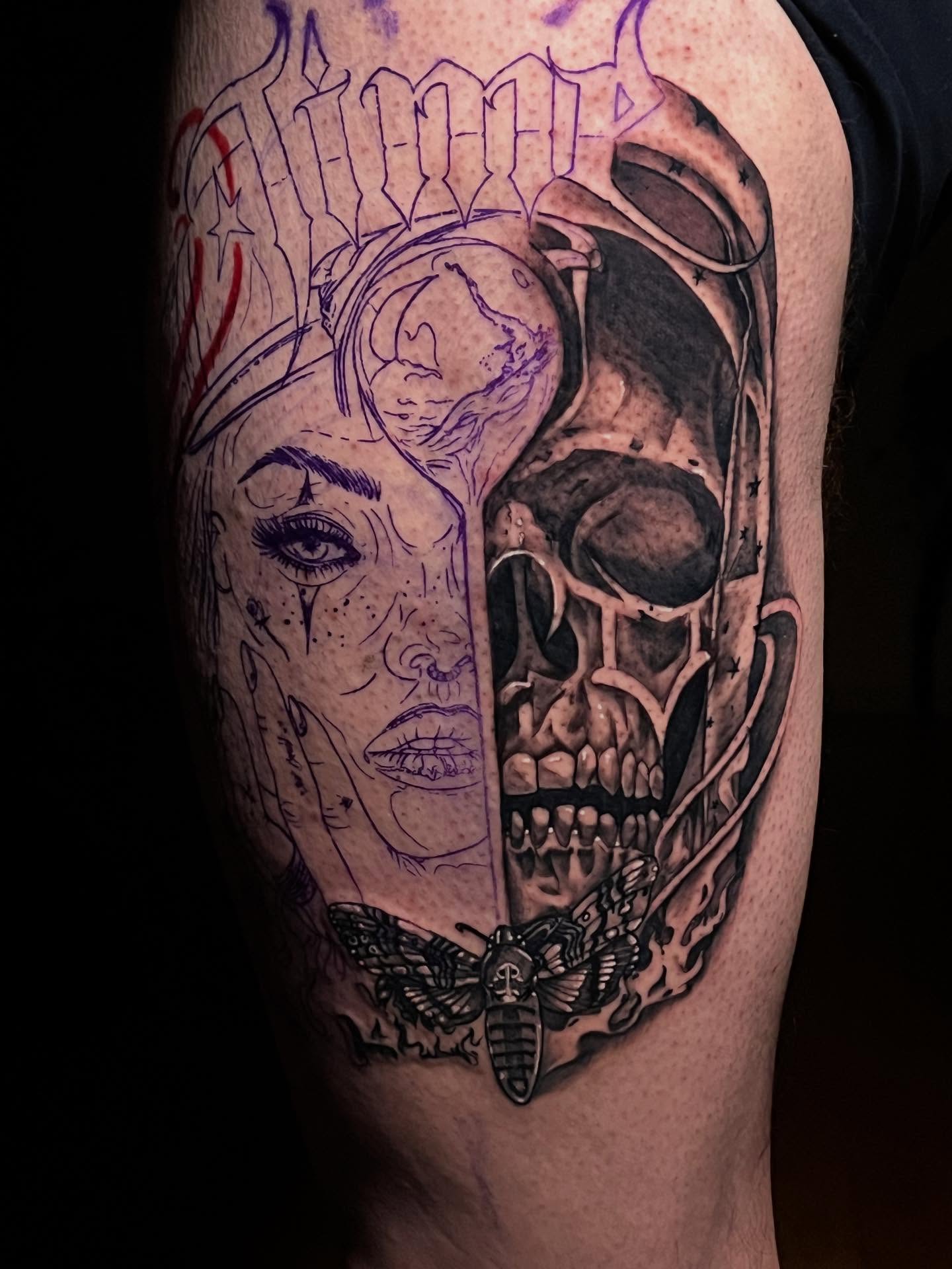 Tattoo by @art_gus_00 — black_and_grey, realism