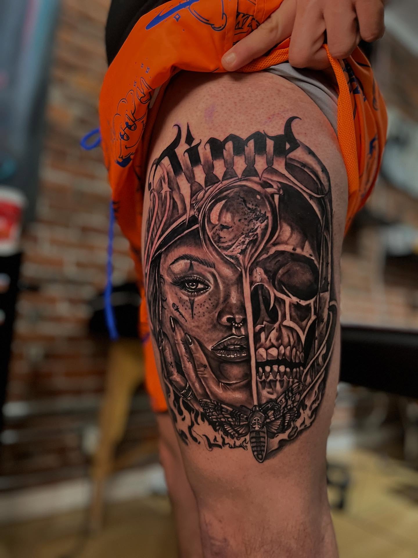 Tattoo by @art_gus_00 — black_and_grey, realism