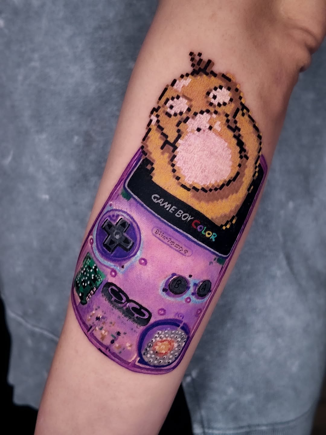 Tattoo by @mrpixel.tattooer — new_school, anime