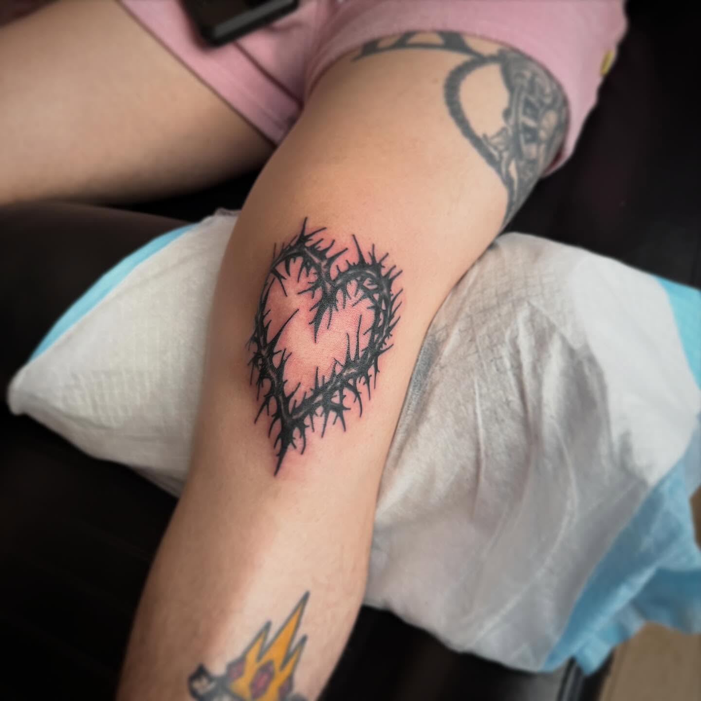 Tattoo by @mindy_fach_tattoo — black_and_grey