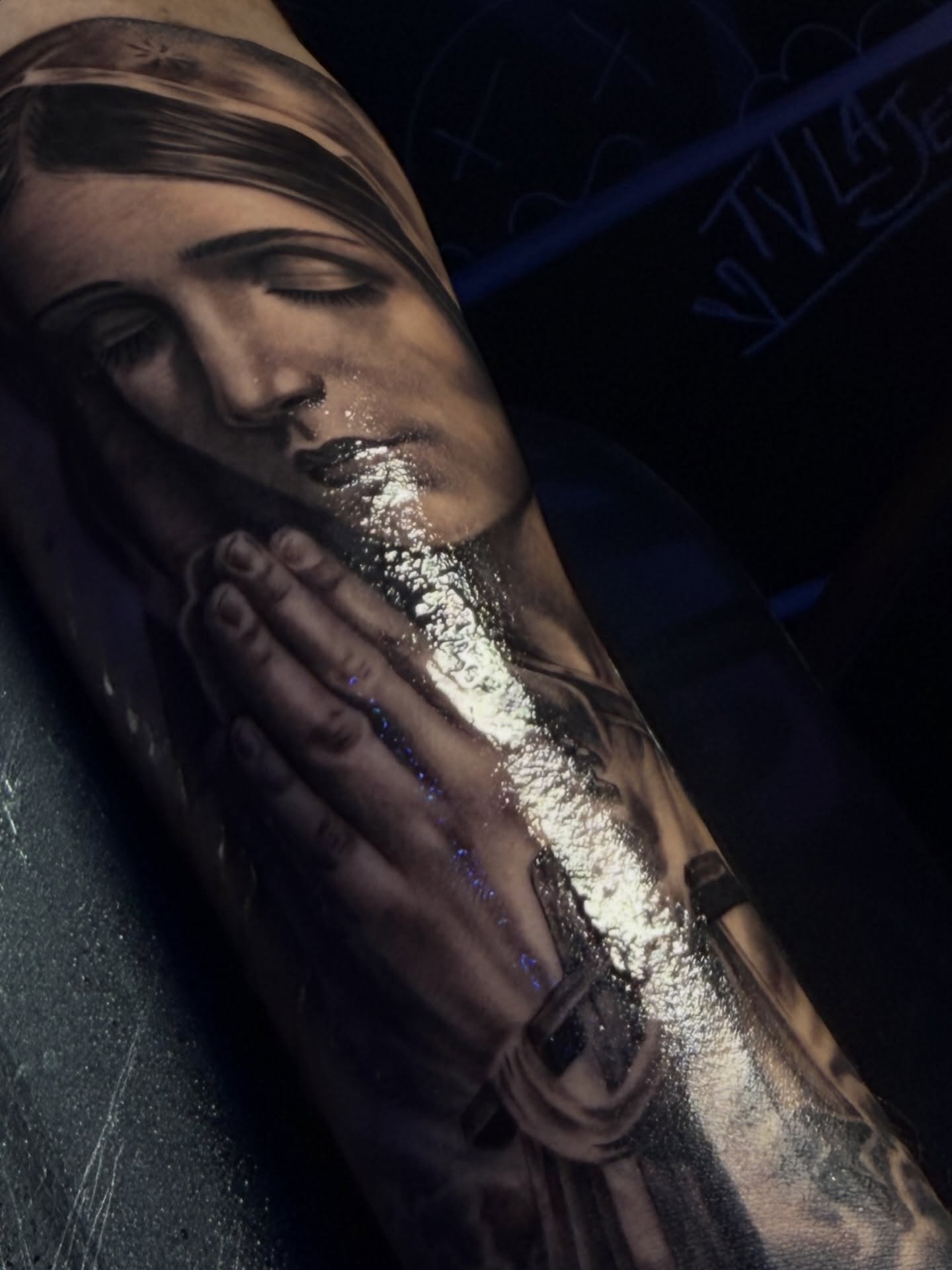 Tattoo by @salazar_ink — realism, black_and_grey