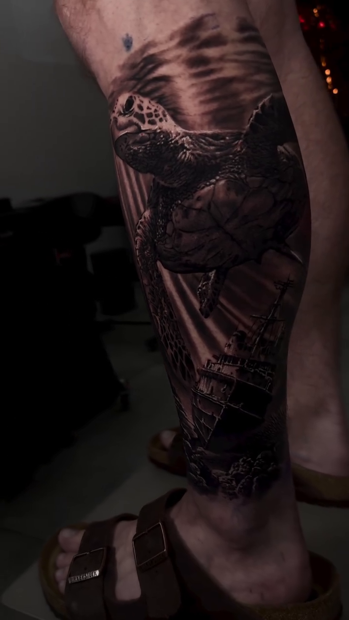 Tattoo by @mr.tea0801 — realism, black_and_grey