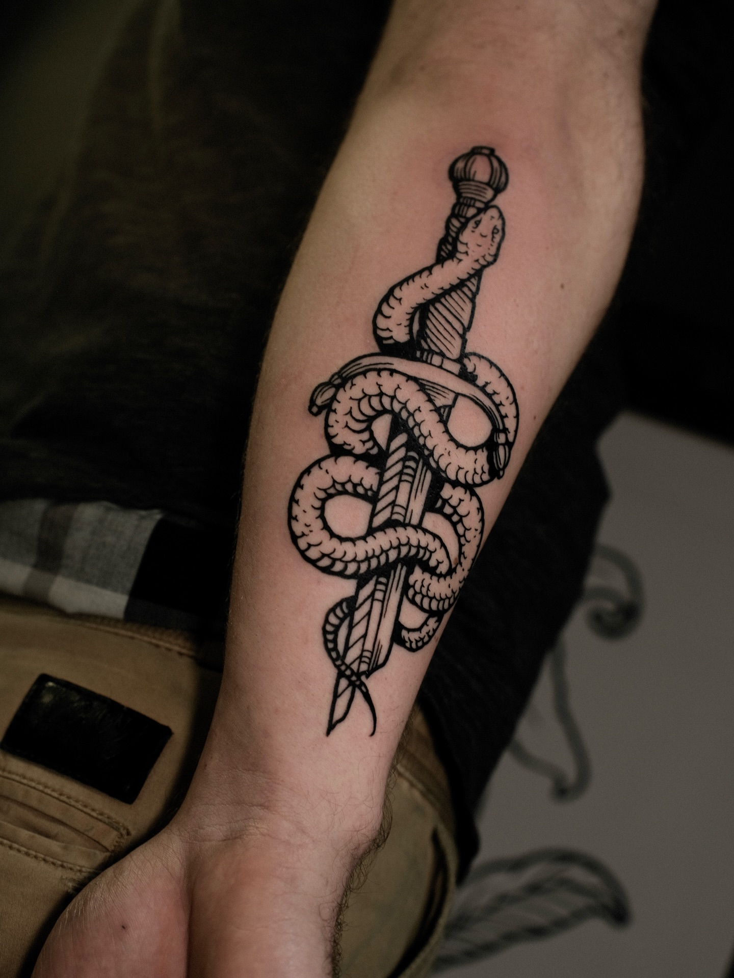 Tattoo by @staydoomed — black_and_grey