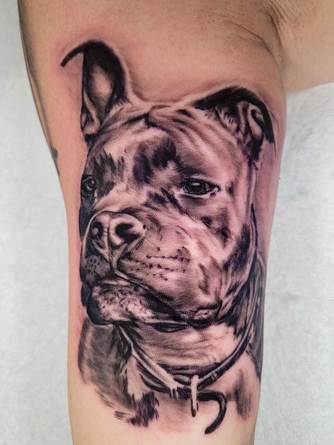 Tattoo by @jeremylaflammetattoos — realism, black_and_grey