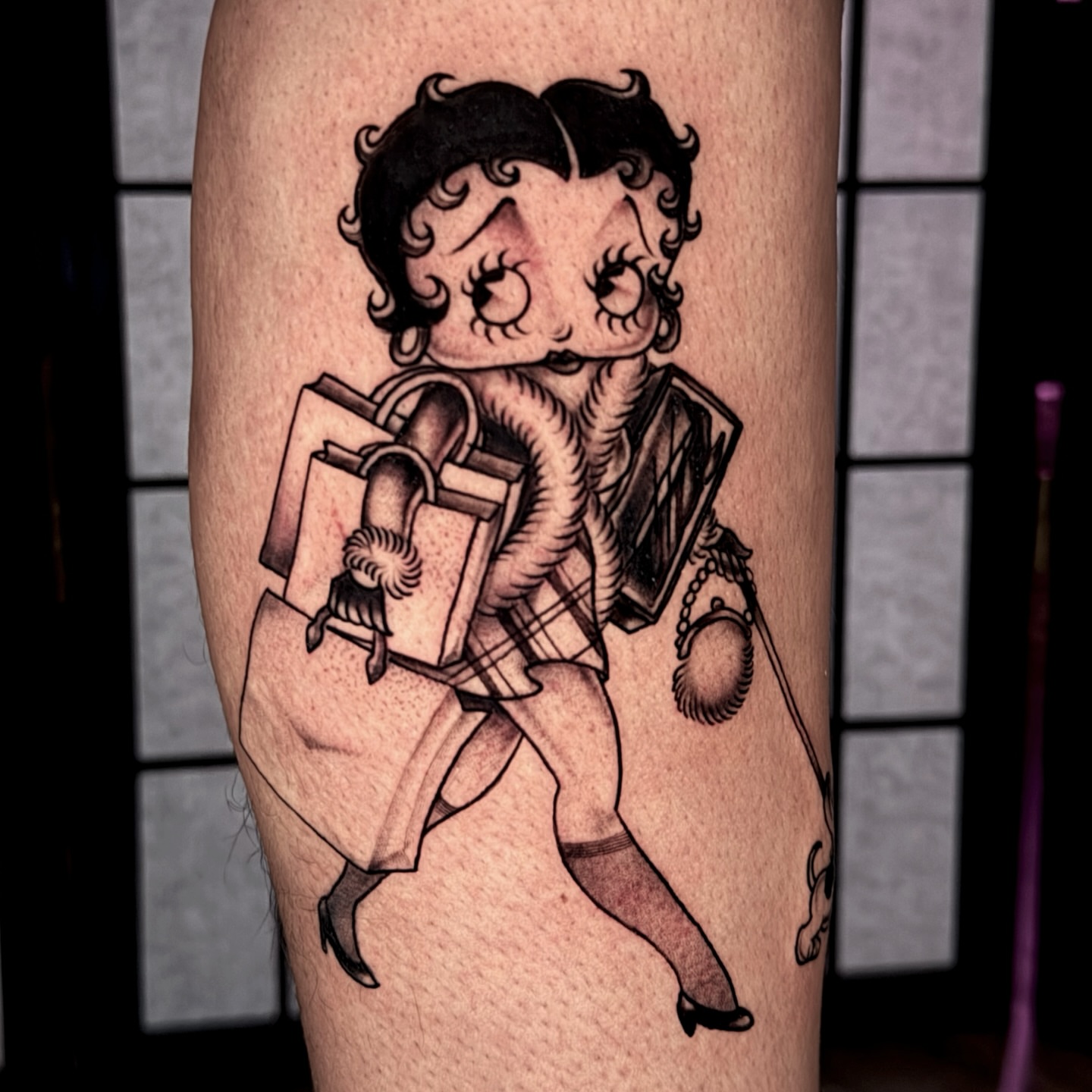 Tattoo by @wolfhazel β black_and_grey