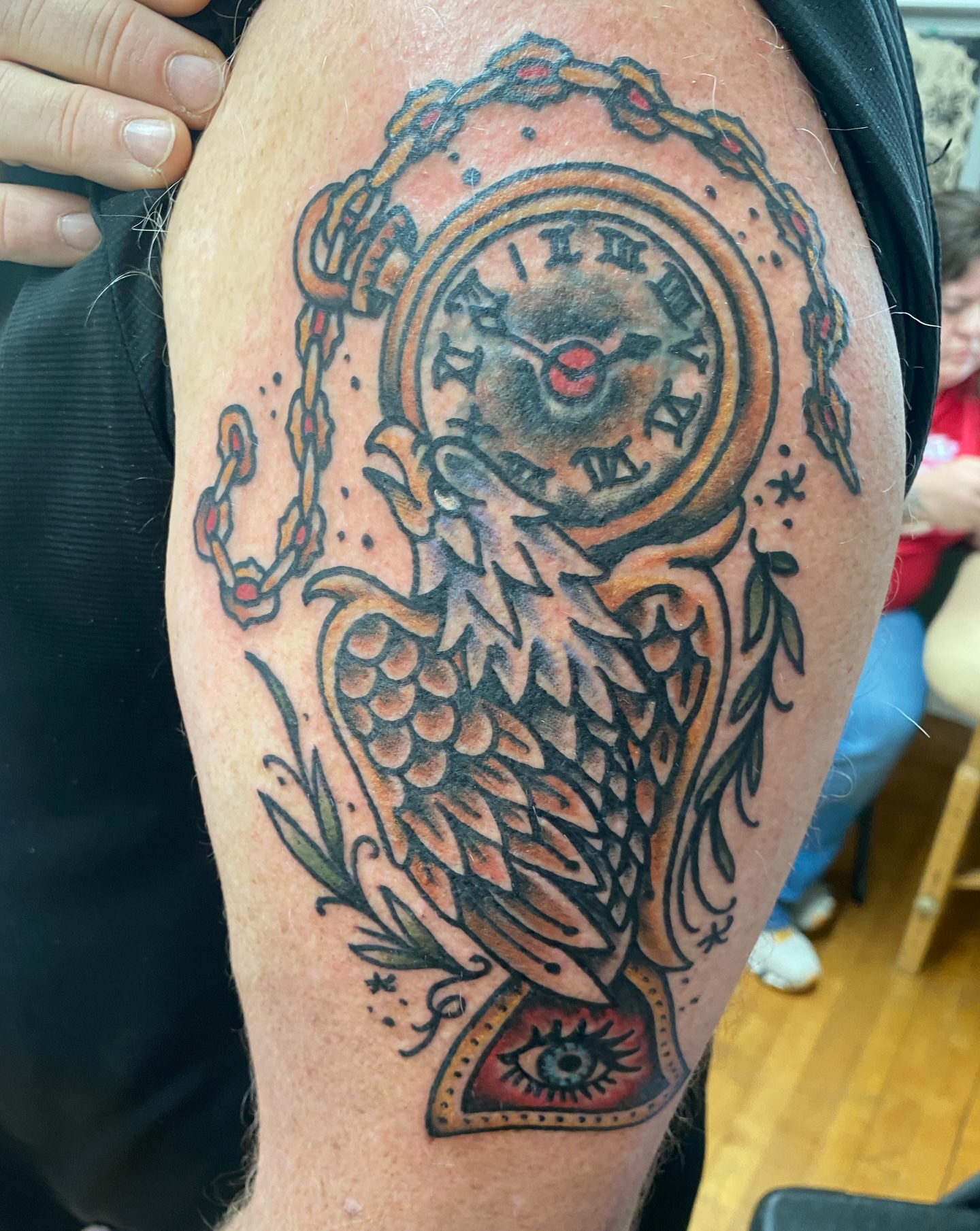 Tattoo by @brucevtattoo — american_traditional, dotwork