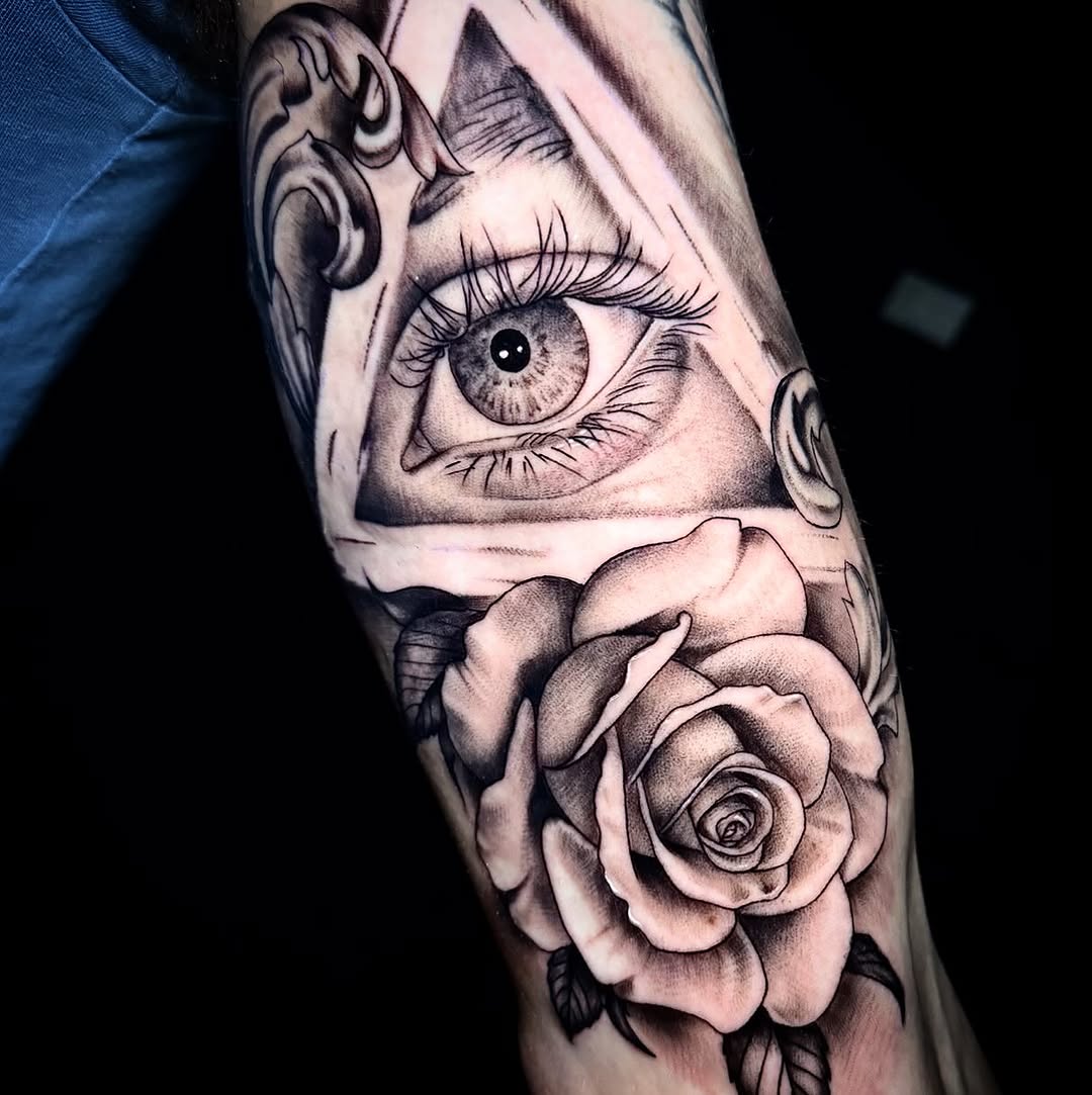 Tattoo by @sterling_tattoos — realism, black_and_grey