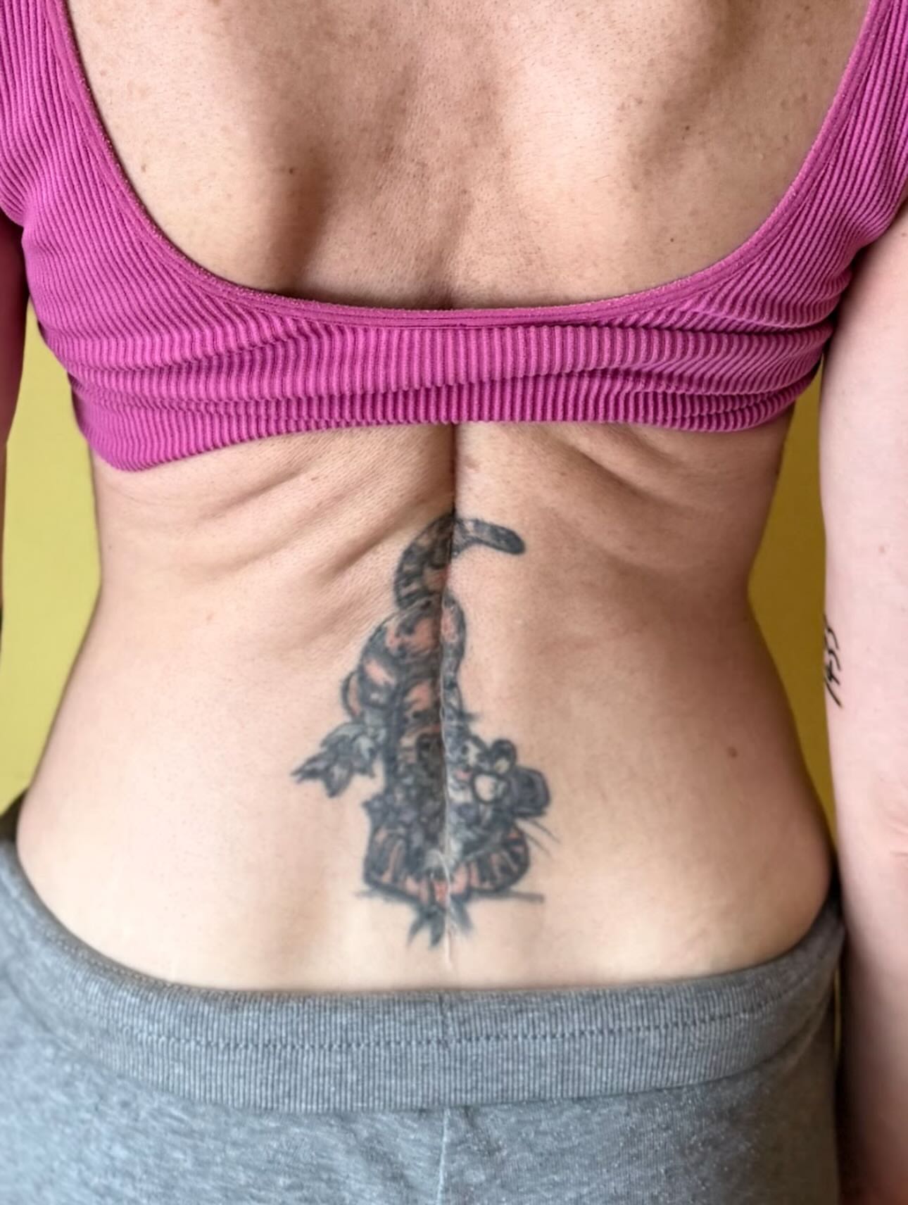 Wizard hat black and grey tattoo on the torso by Ashley Hsiung *Panda*