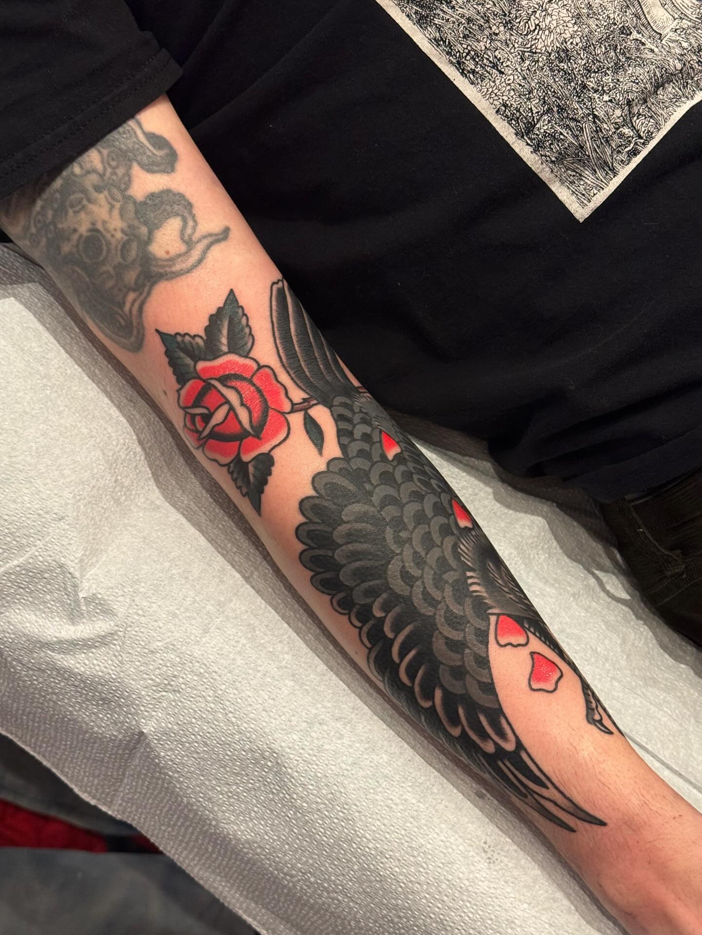 Tattoo by @tat2brain — american_traditional, black_and_grey