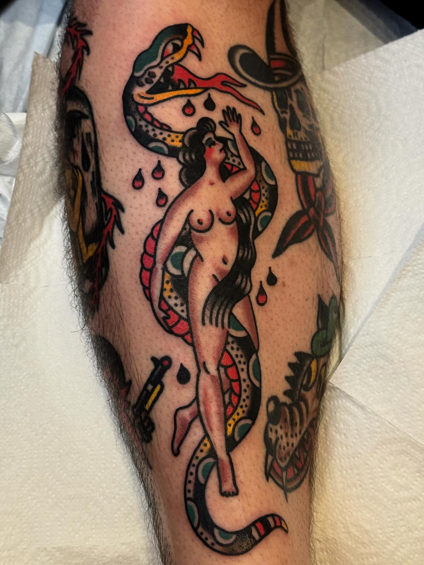 Tattoo by @tat2brain — american_traditional