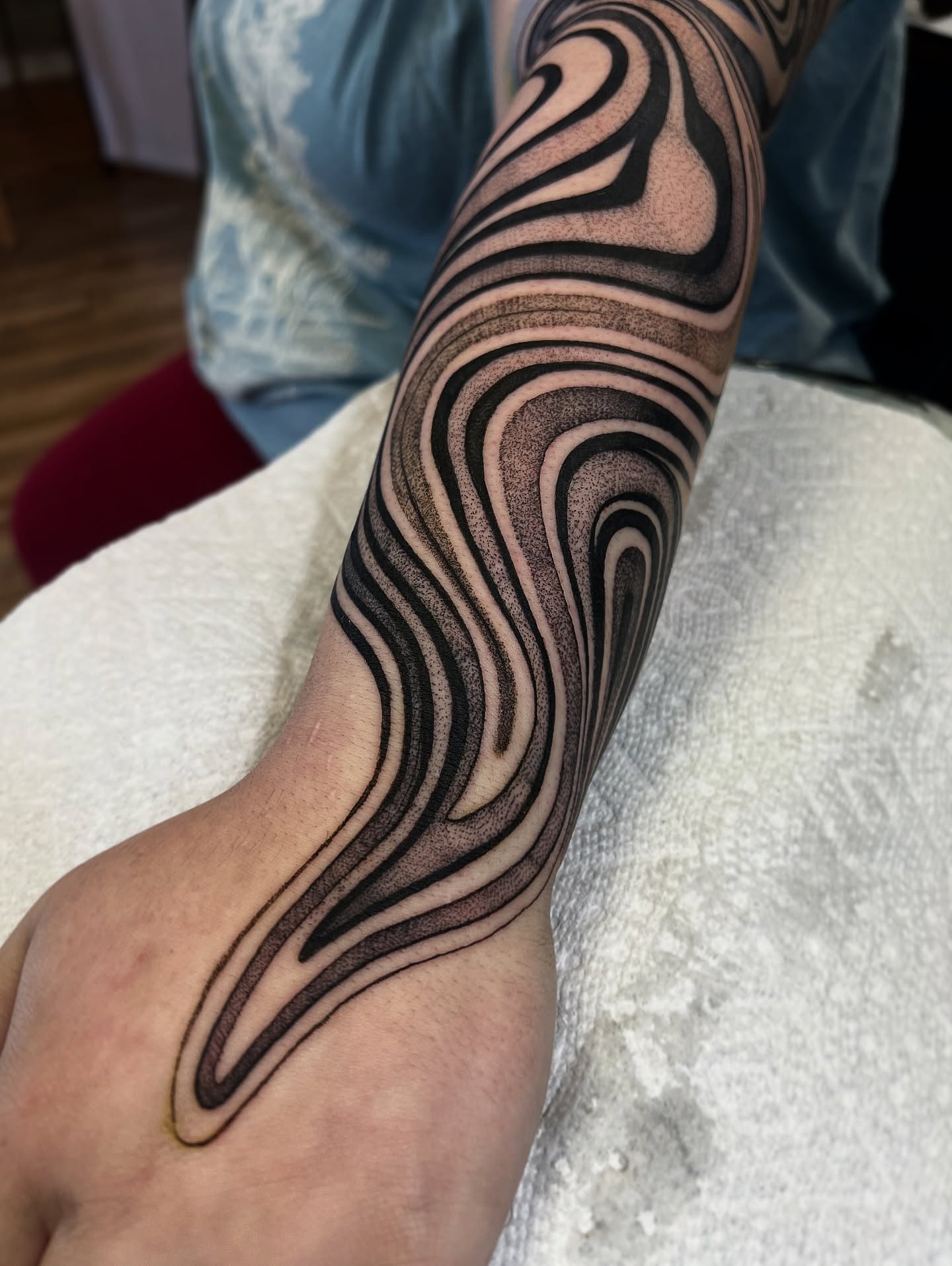 Tattoo by @hotmessnation — dotwork