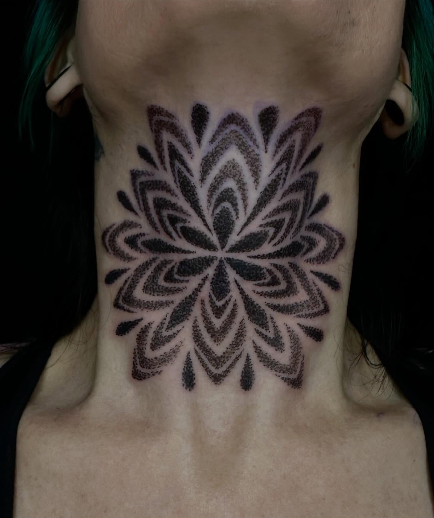 Tattoo by @forbidden_skin_designs — dotwork, geometric