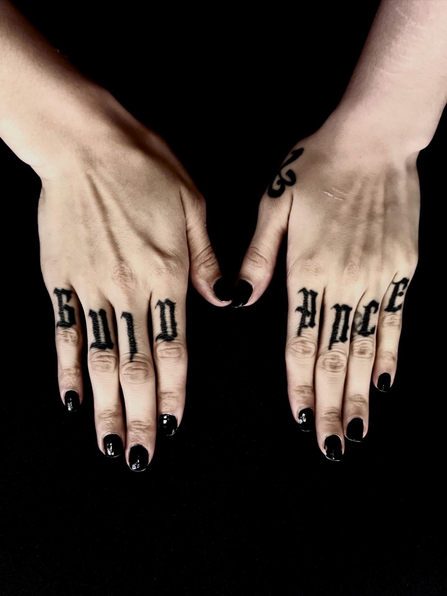 Tattoo by @kgoth_tattoo — lettering_script