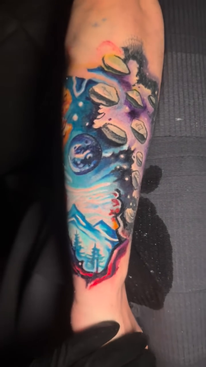Tattoo by @marshall_sinclair — new_school, watercolor
