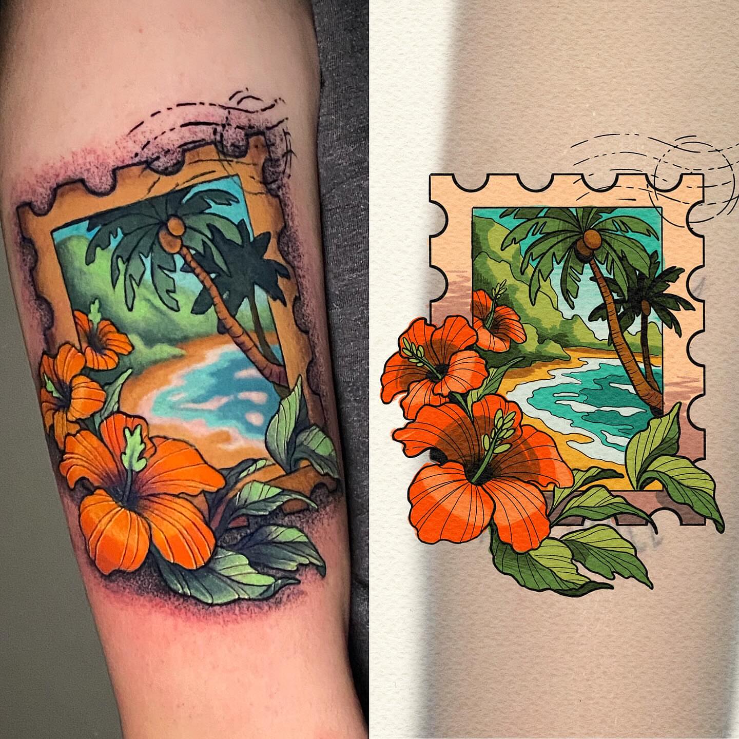 Tattoo by @lindsay.stardust — new_school, watercolor
