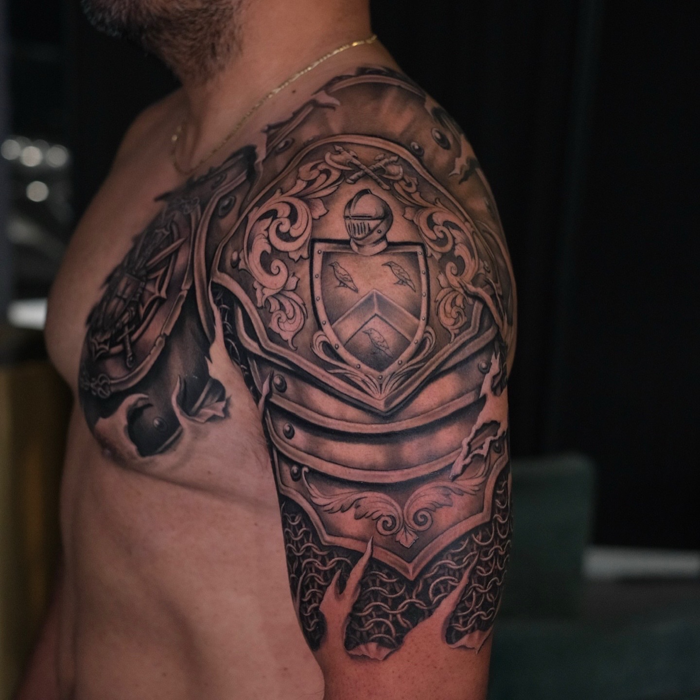 Tattoo by @mannytattooartist โ black_and_grey, realism