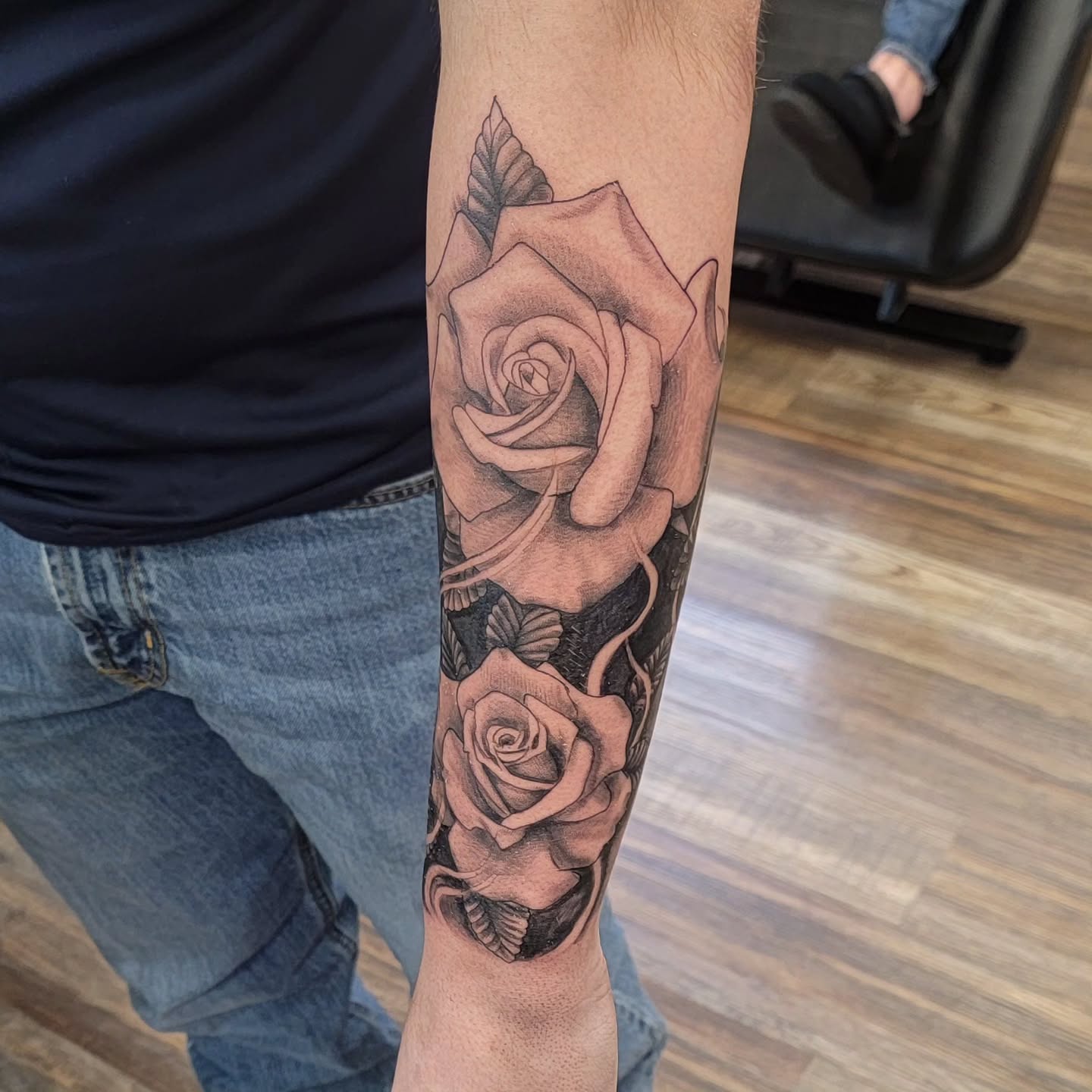 Tattoo by @hatchetfoot_art — black_and_grey, realism