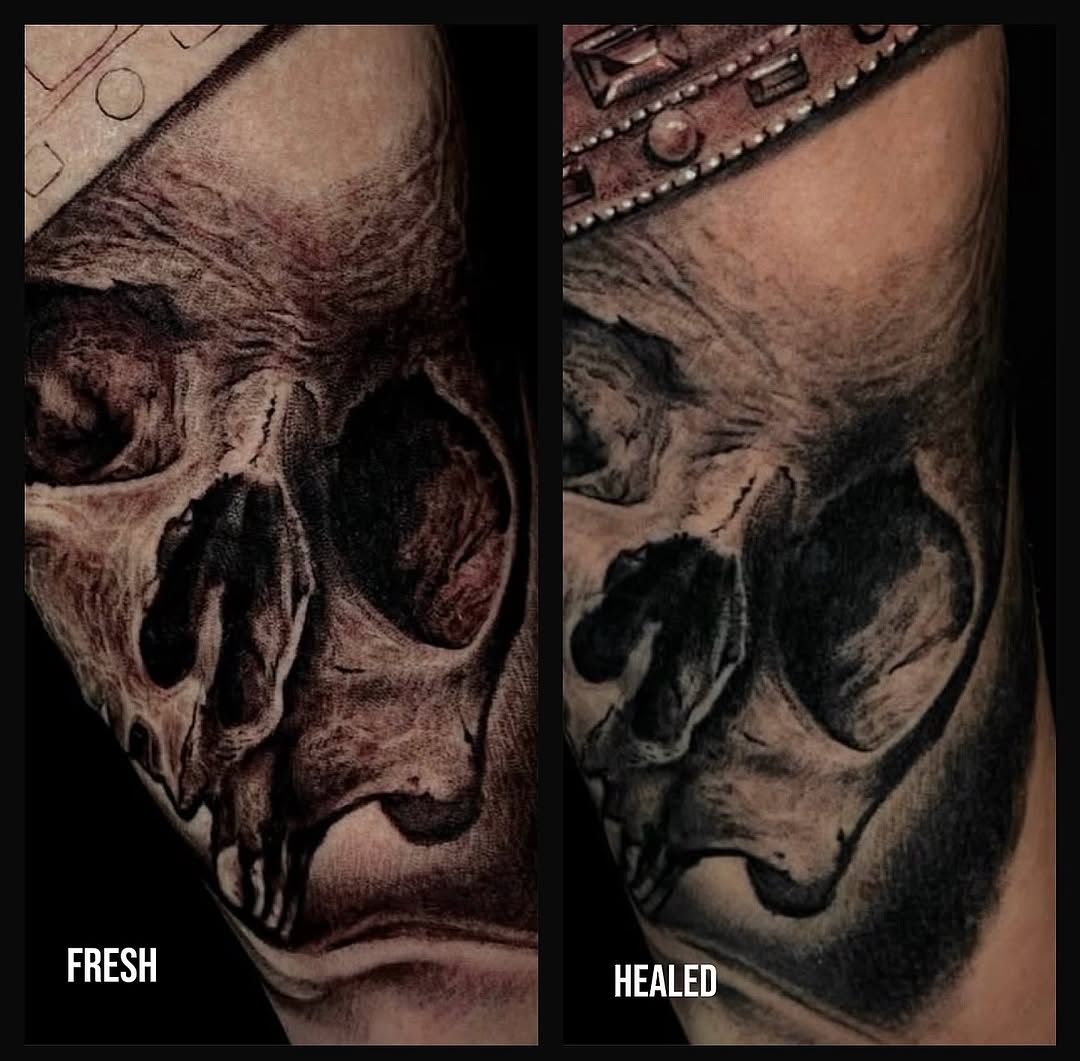 Tattoo by @shadesofpain1992 — realism, black_and_grey