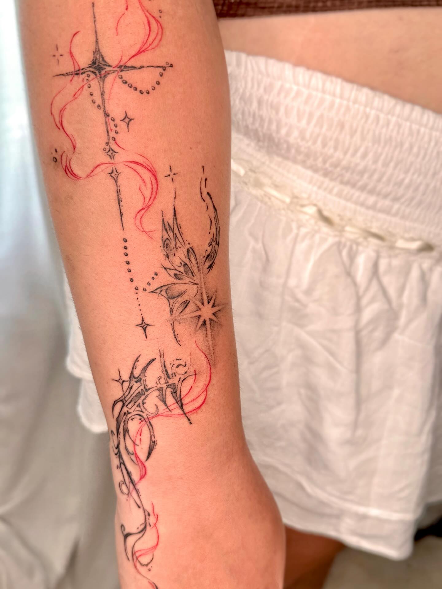Tattoo by @tattooist_veni — dotwork, geometric