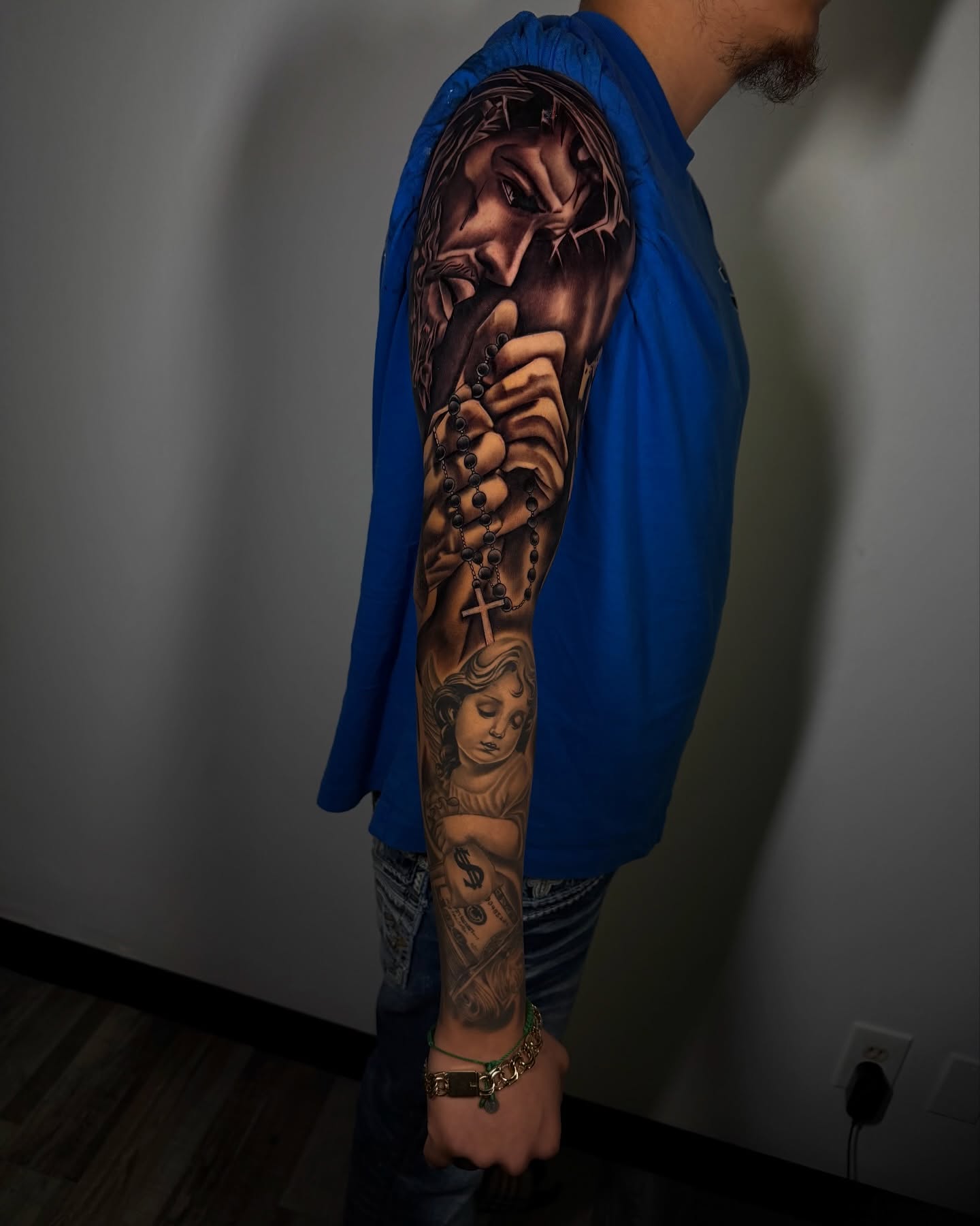 Tattoo by @aaron.tattoos — realism, dark_realism