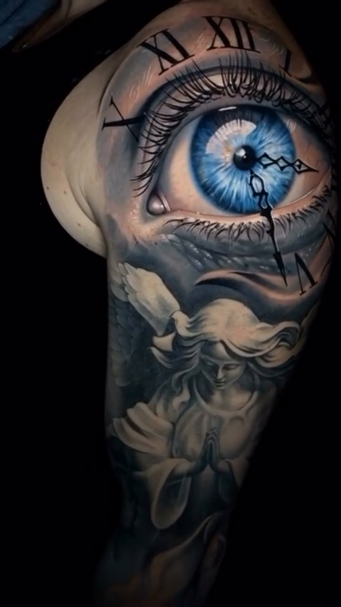 Tattoo by @dgtatts — realism, black_and_grey