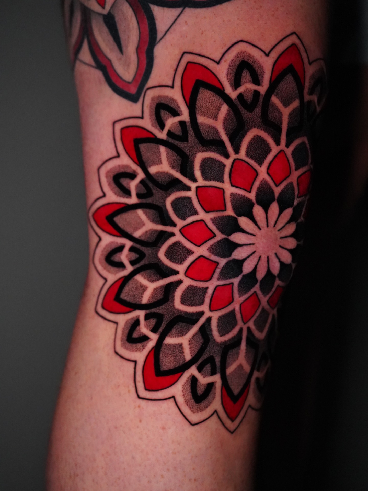 Tattoo by @jasoncalltattooer — geometric