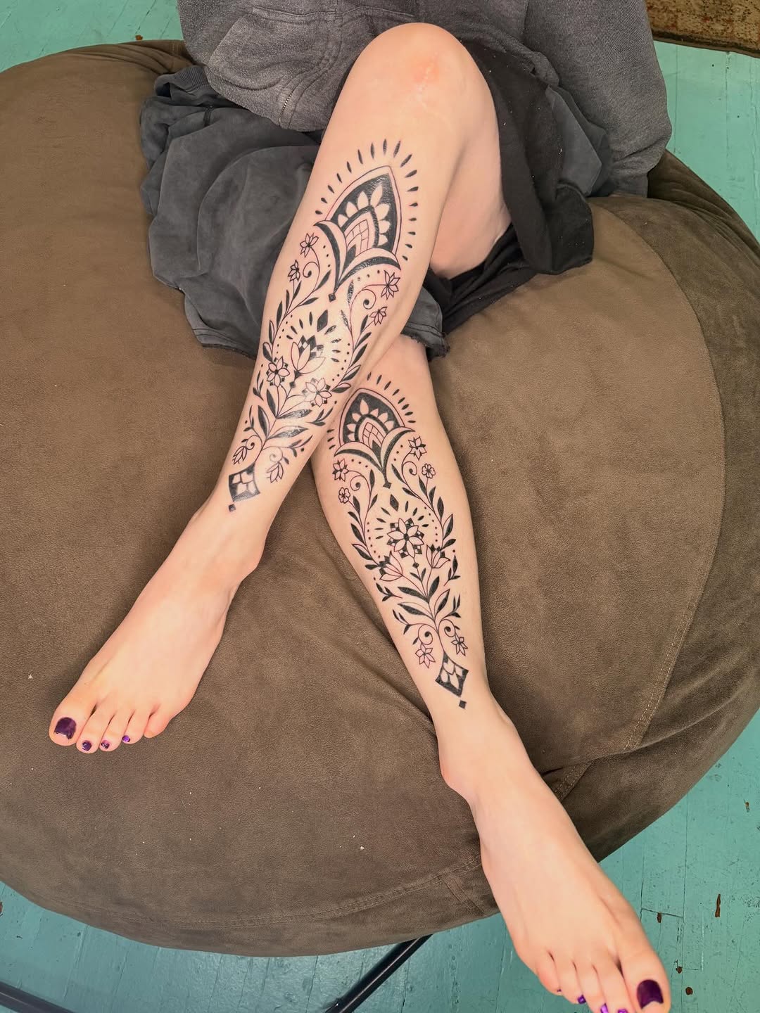 Tattoo by @slendels โ geometric, ornamental