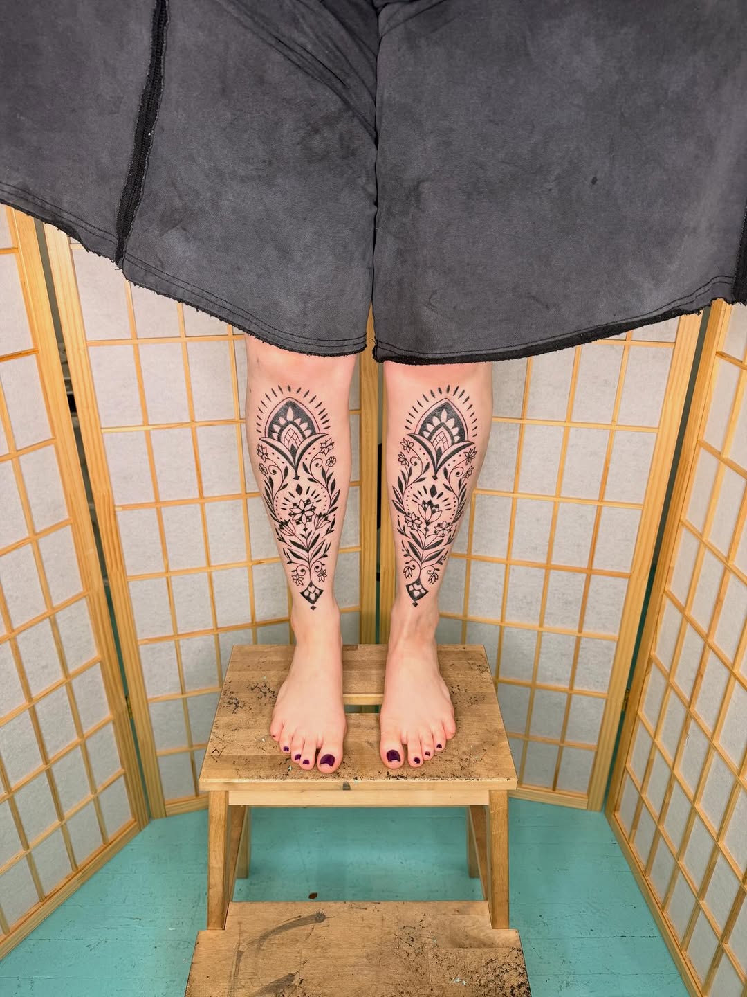 Tattoo by @slendels โ geometric, ornamental