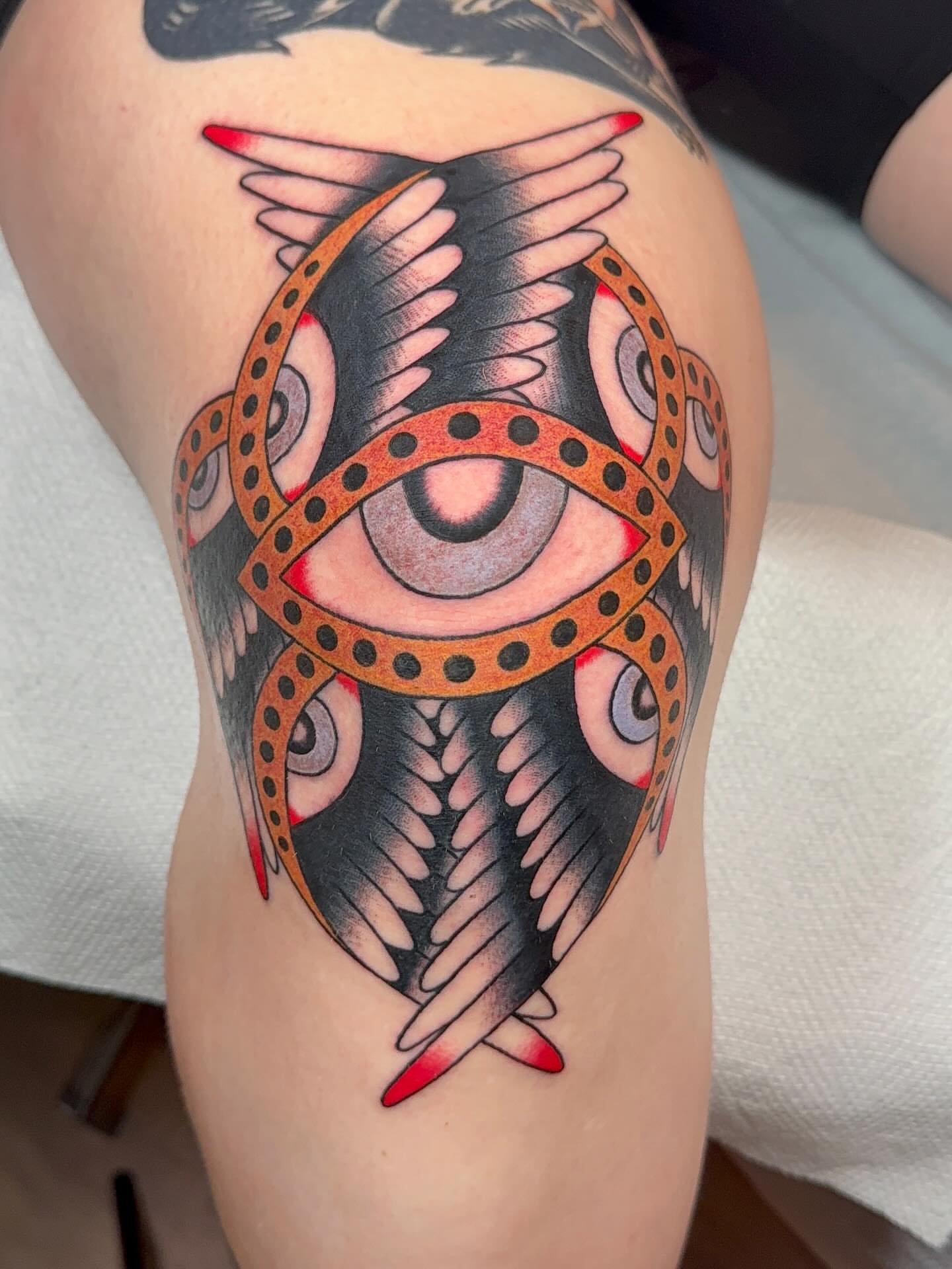 Tattoo by @huero_culero — american_traditional, geometric