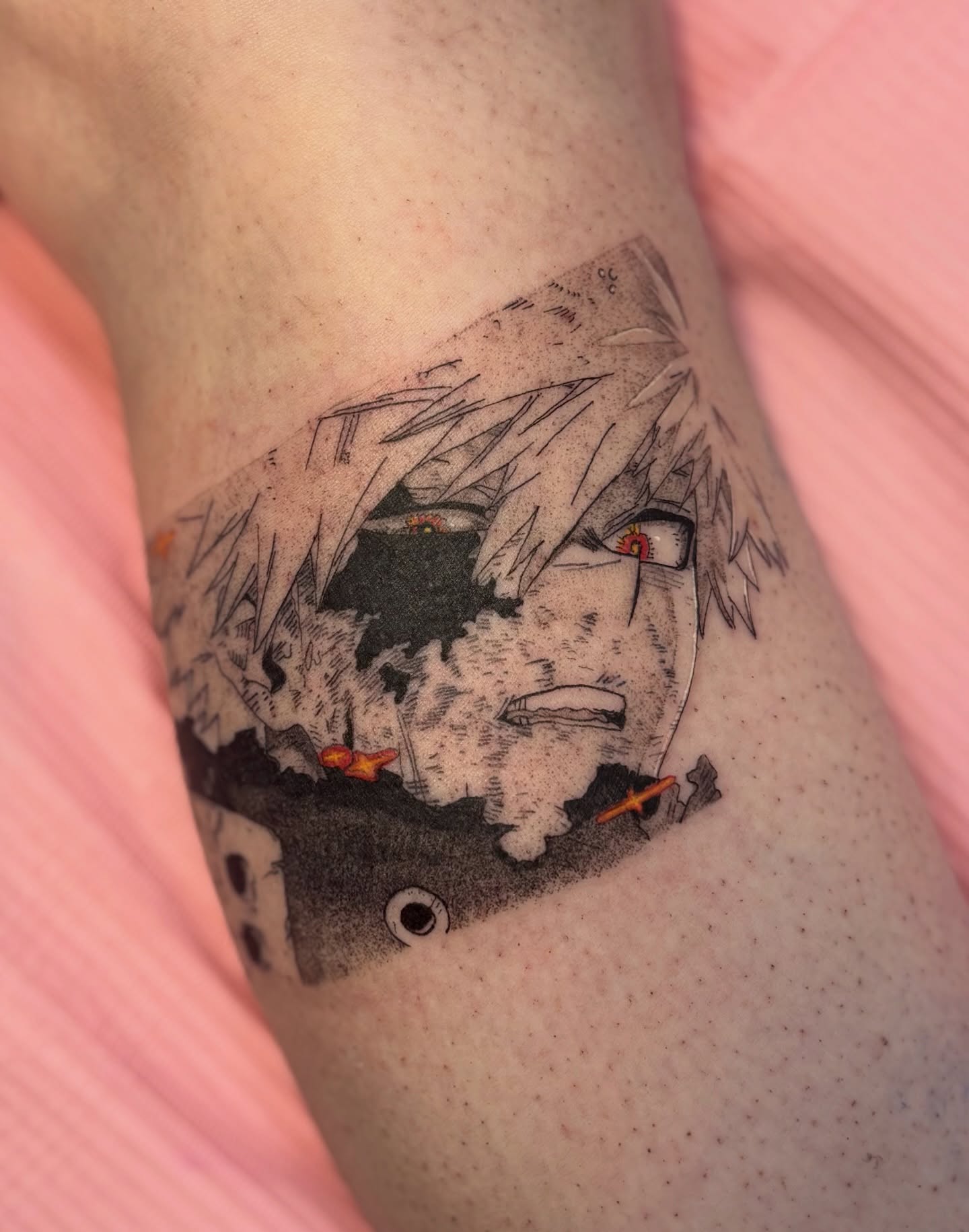 Anime character anime tattoo on the forearm by eli (eh-lee)