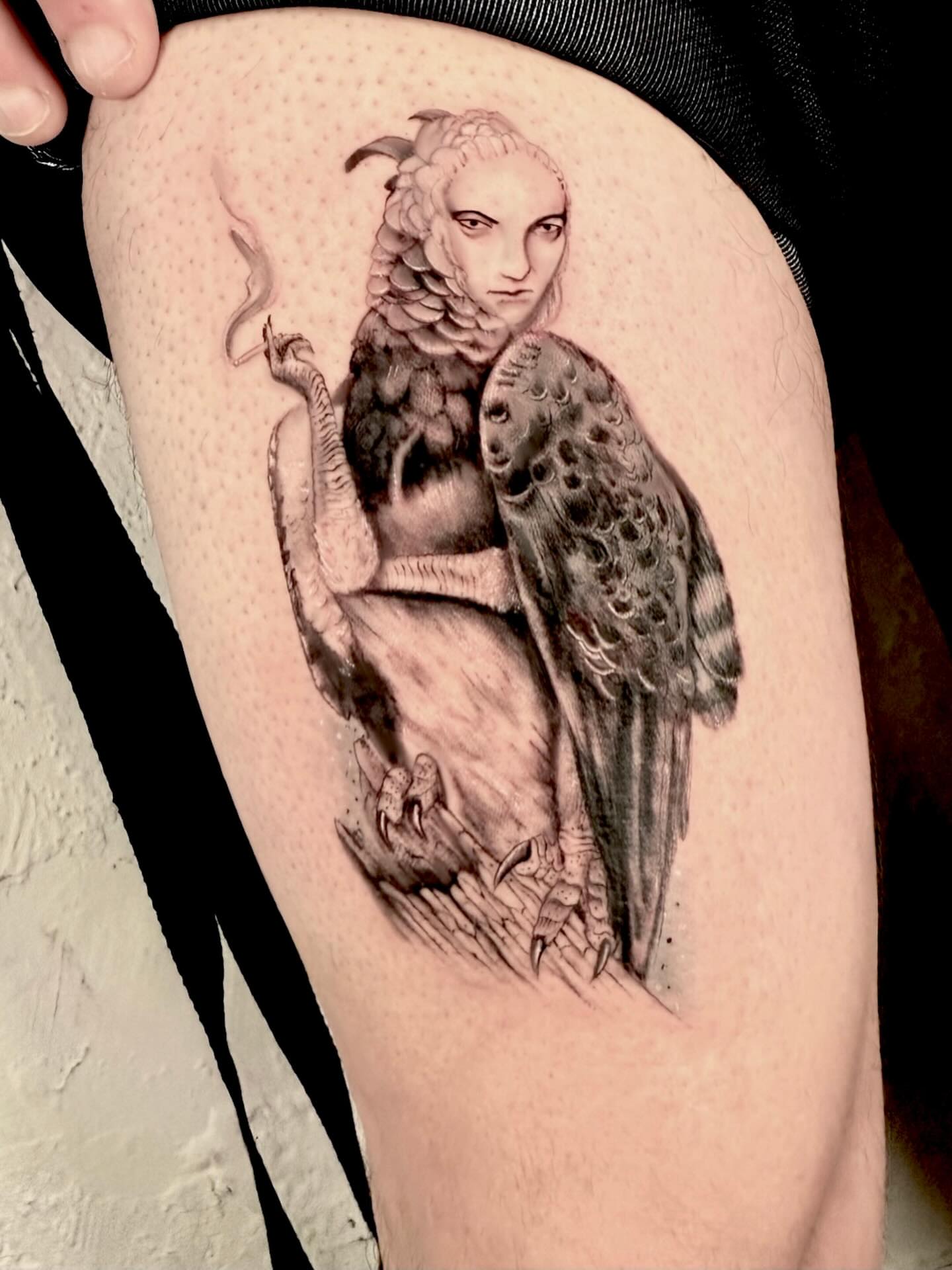 Tattoo by @rickyttattoo — realism, dark_realism