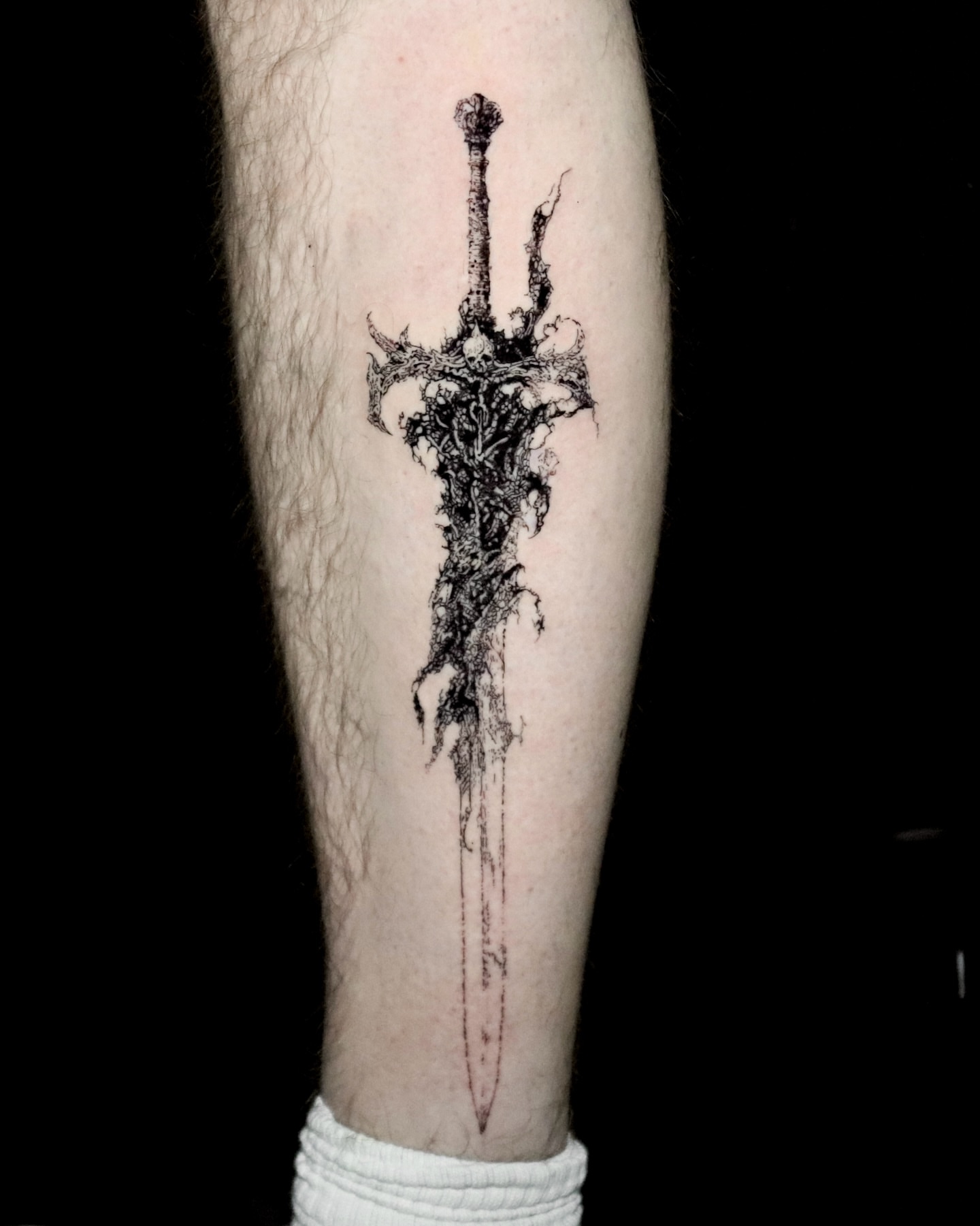 Tattoo by @gmmck_tattoo — black_and_grey, dotwork